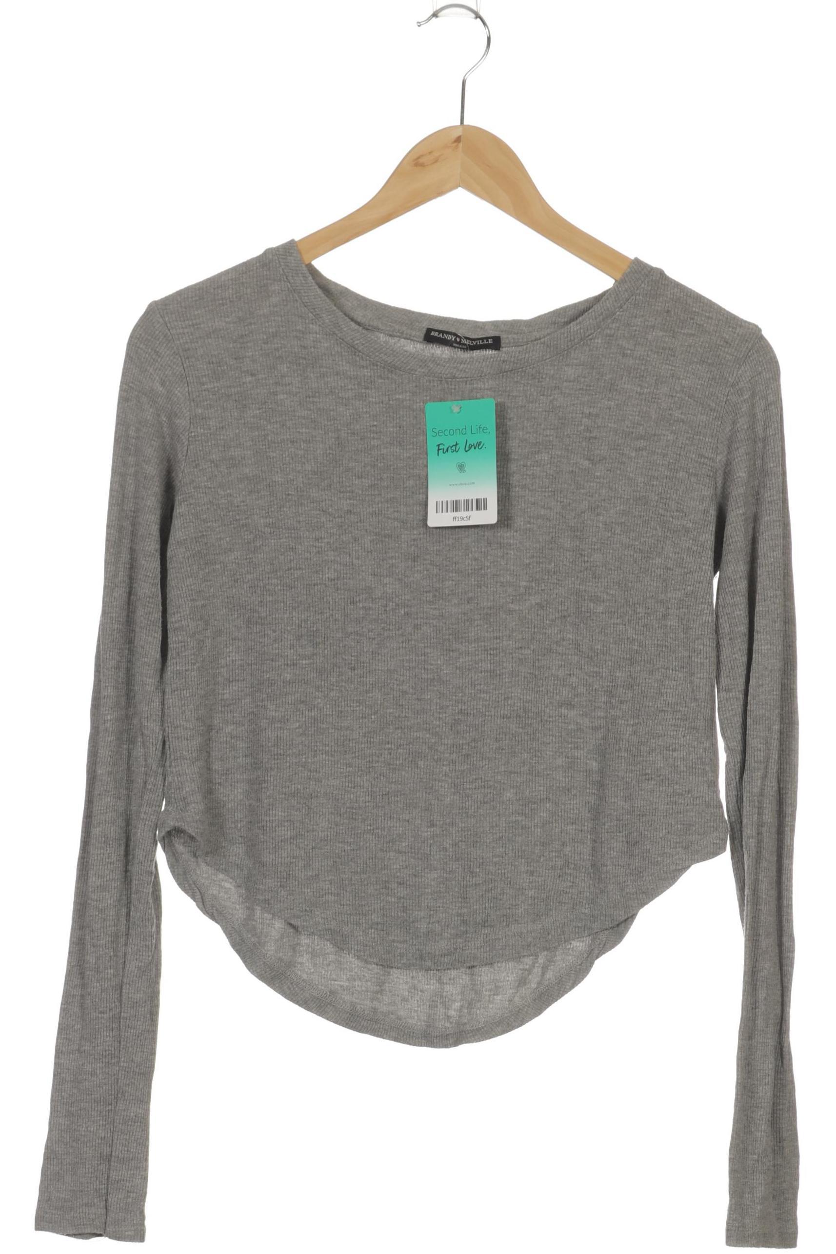 

Brandy Melville Damen Langarmshirt, grau, Gr.