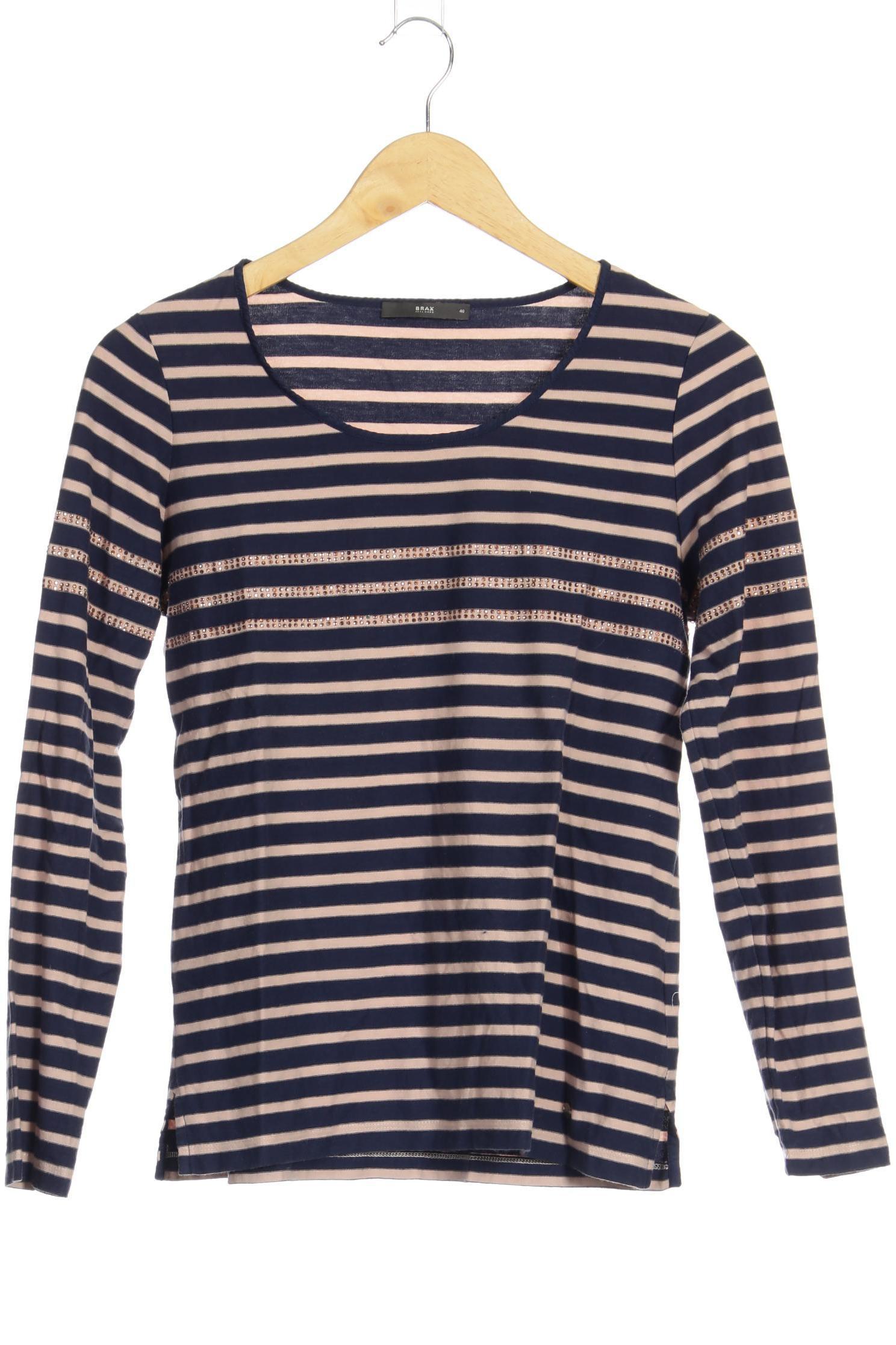 

Brax Damen Langarmshirt, blau, Gr. 40