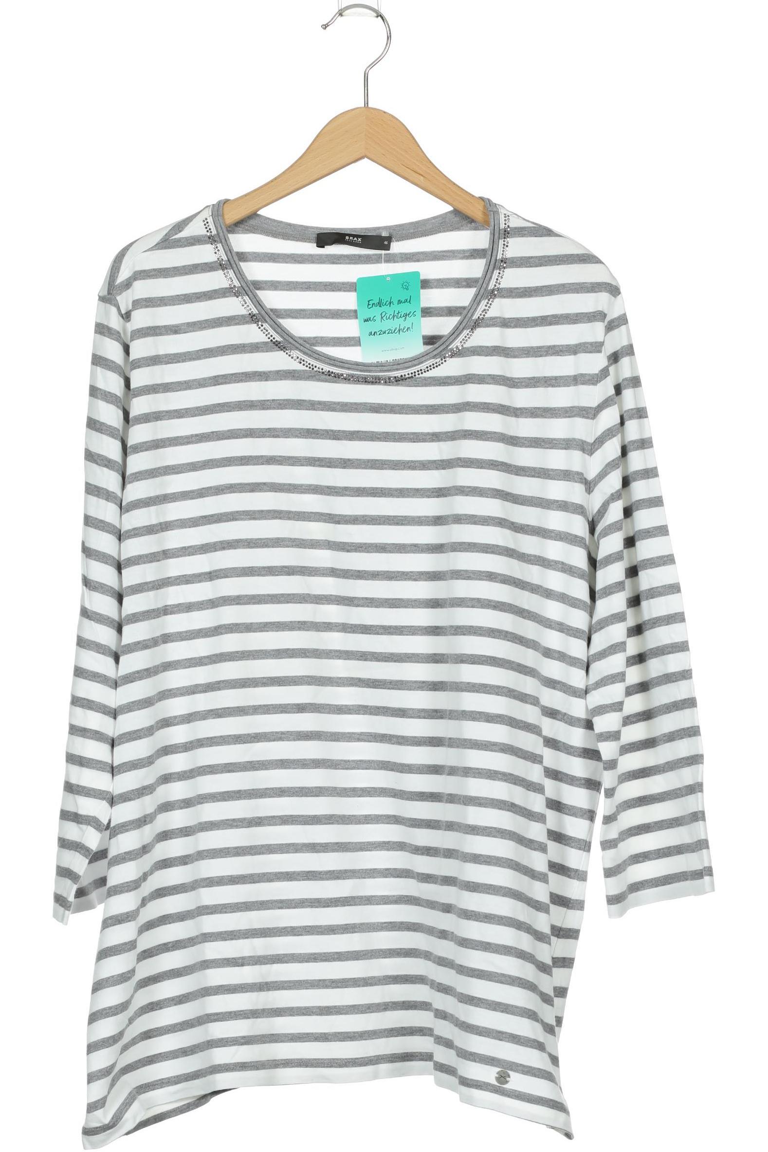 

Brax Damen Langarmshirt, weiß, Gr. 46