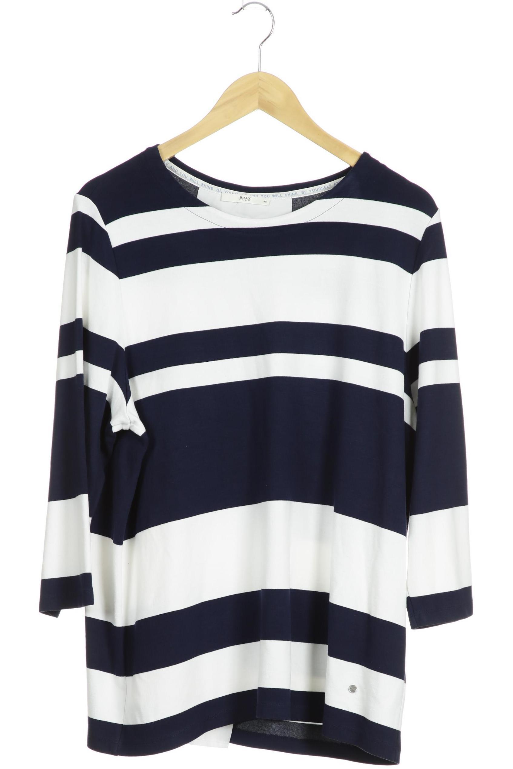 

Brax Damen Langarmshirt, blau, Gr. 46