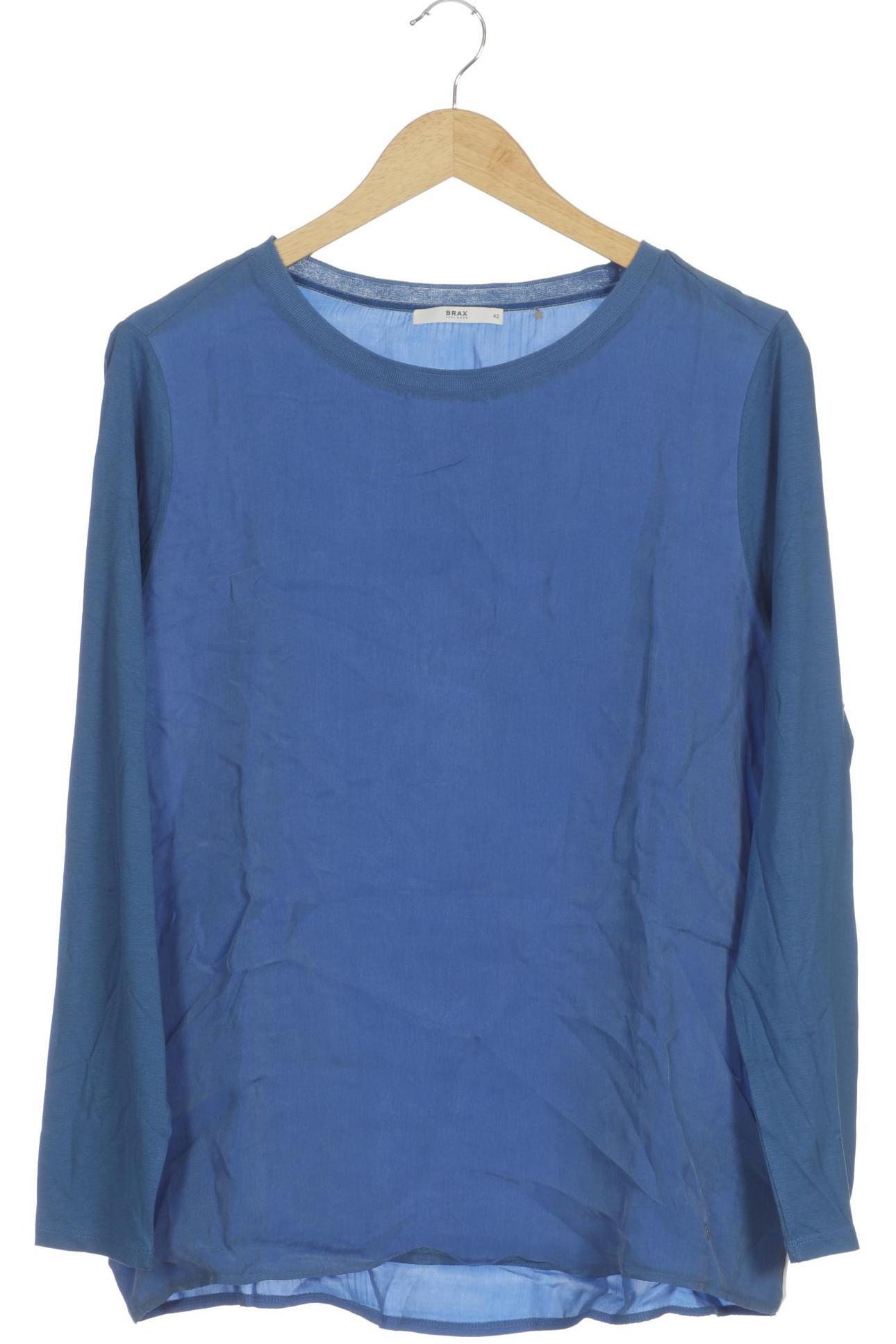 

Brax Damen Langarmshirt, blau, Gr. 42