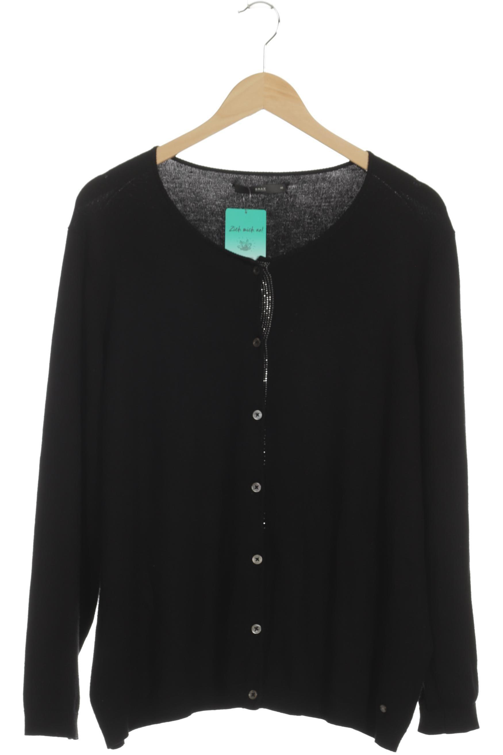 

Brax Damen Strickjacke, schwarz, Gr. 48