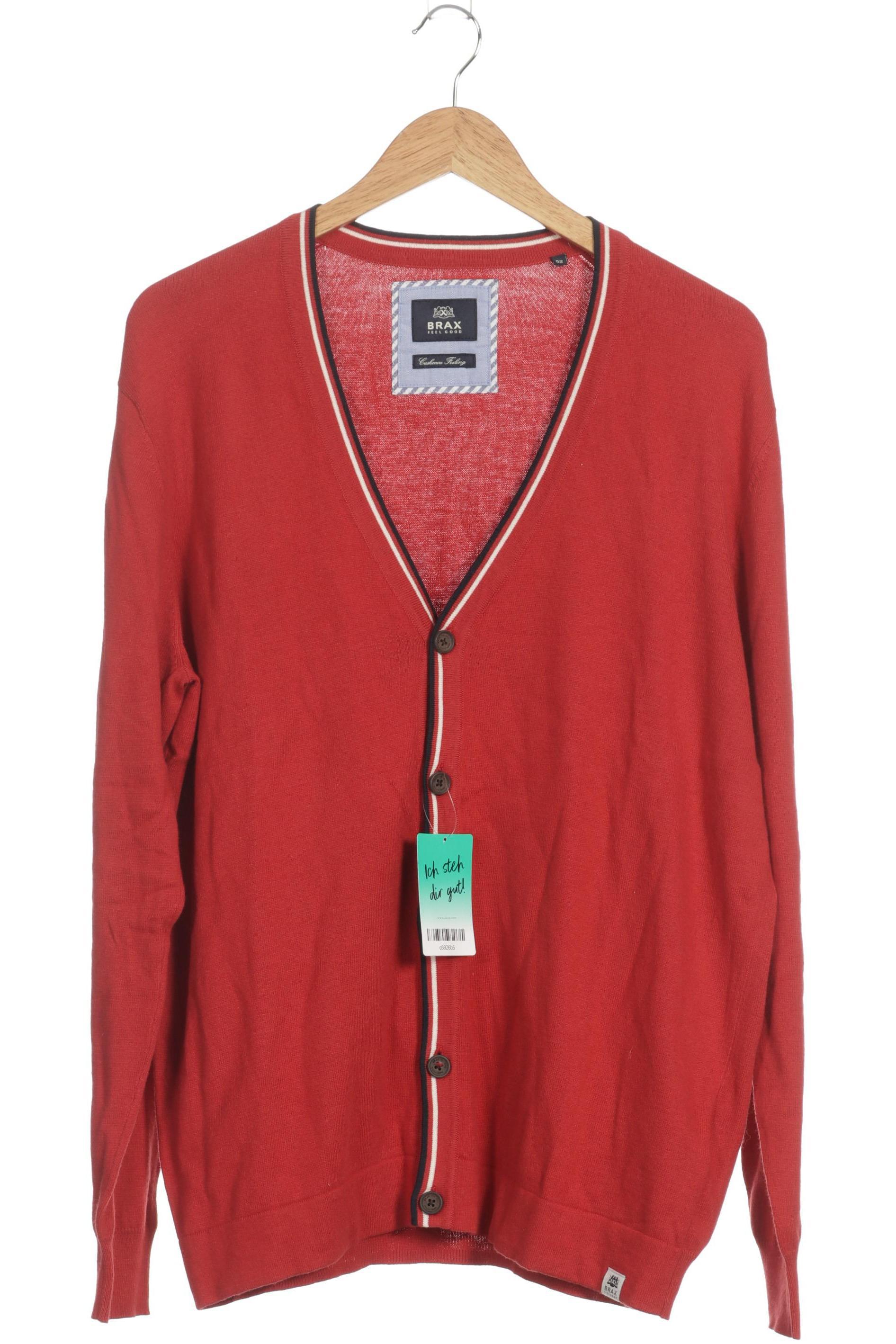 Thumbnail - Brax Herren Strickjacke, rot, Gr. 52