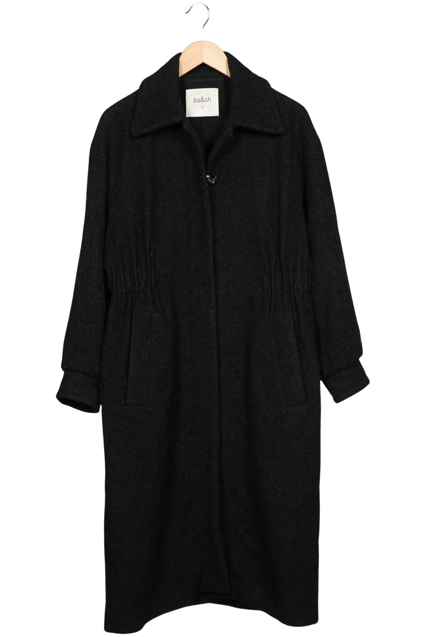 

ba&sh Damen Mantel, schwarz, Gr. 38