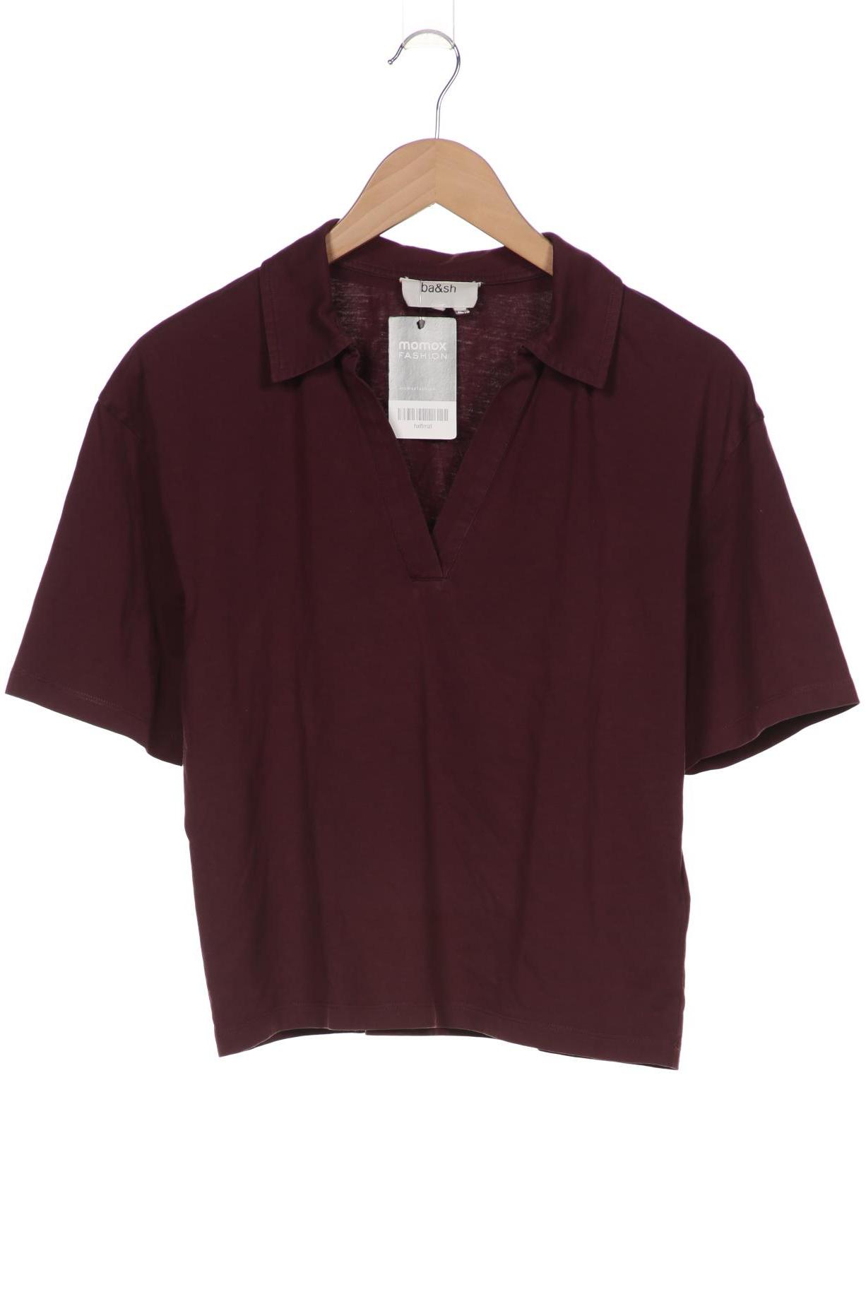 

ba&sh Damen Poloshirt, bordeaux, Gr. 34