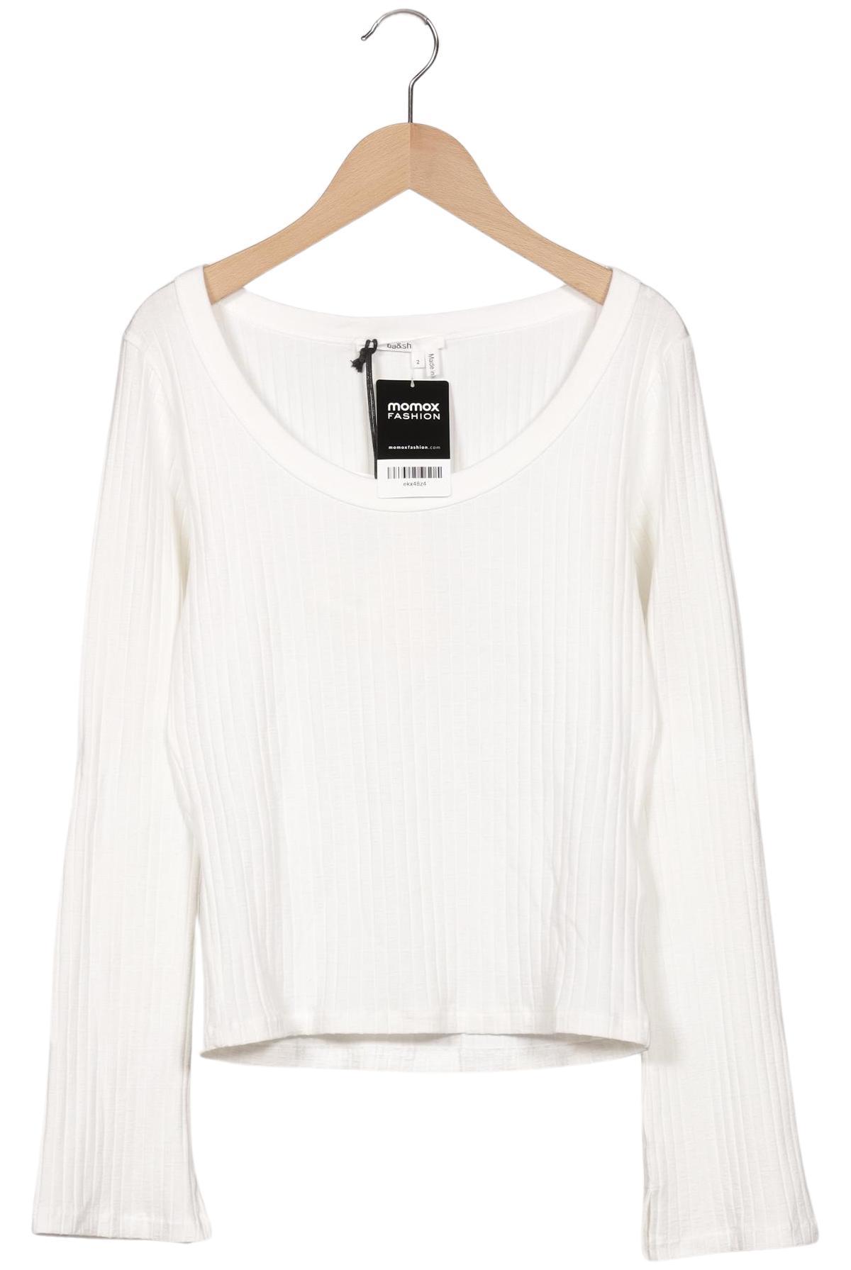 

ba&sh Damen Langarmshirt, weiß, Gr. 36