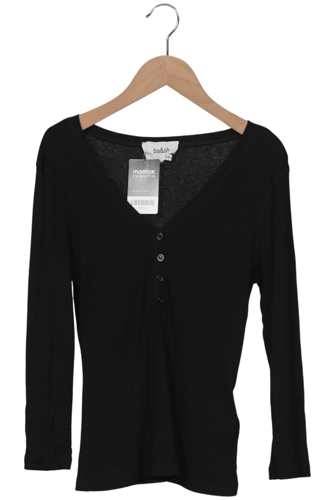 

ba&sh Damen Langarmshirt, schwarz, Gr. 38