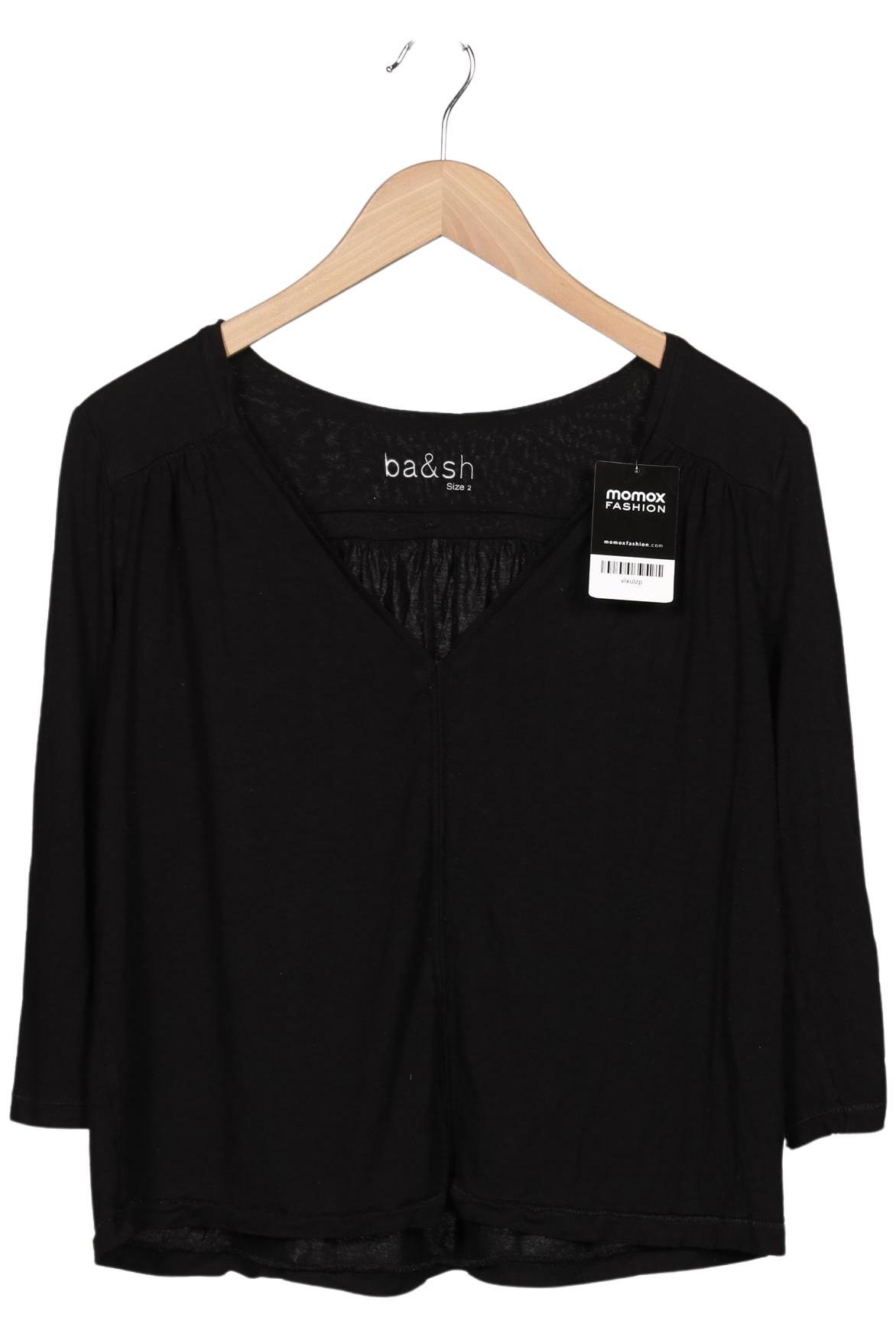 

ba&sh Damen Langarmshirt, schwarz, Gr. 36