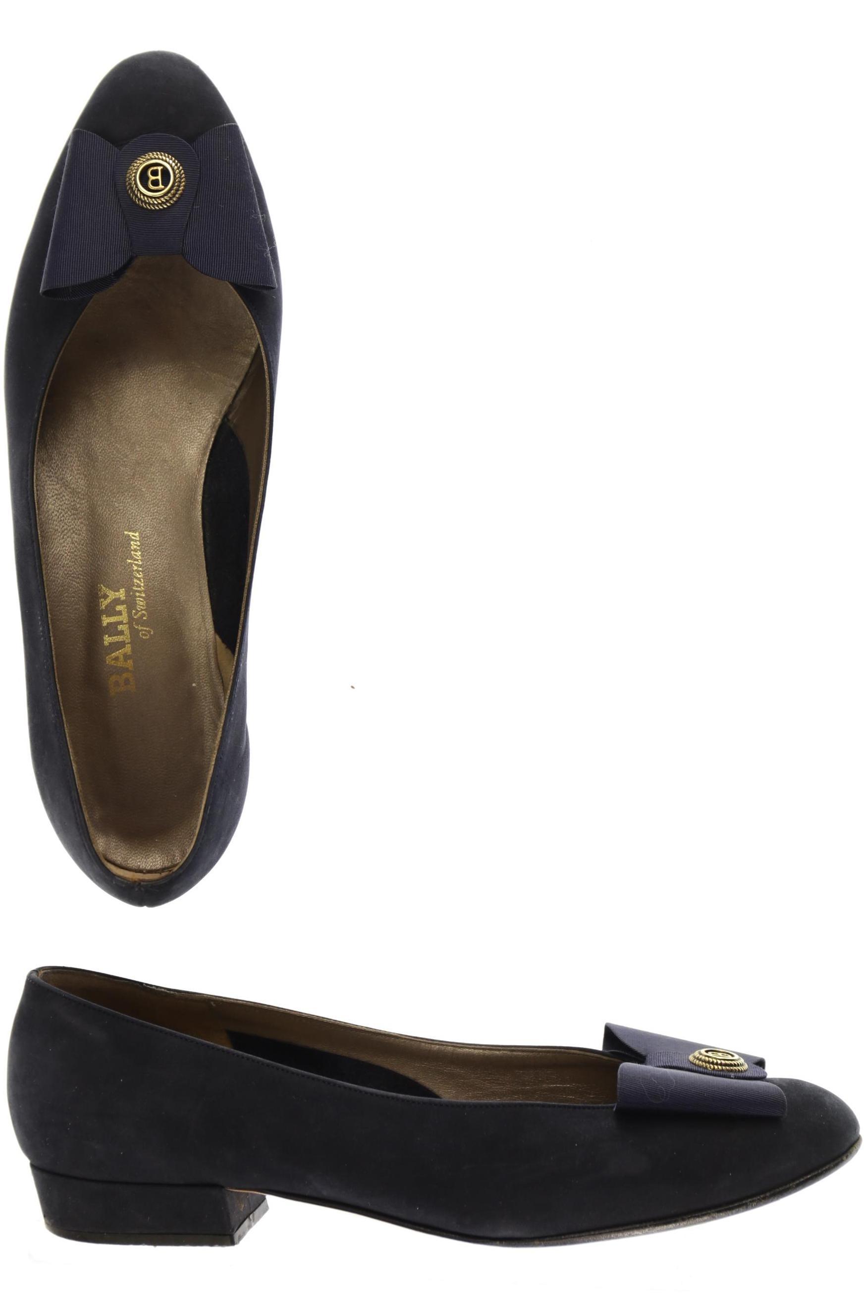

Bally Damen Ballerinas, blau, Gr. 4.5