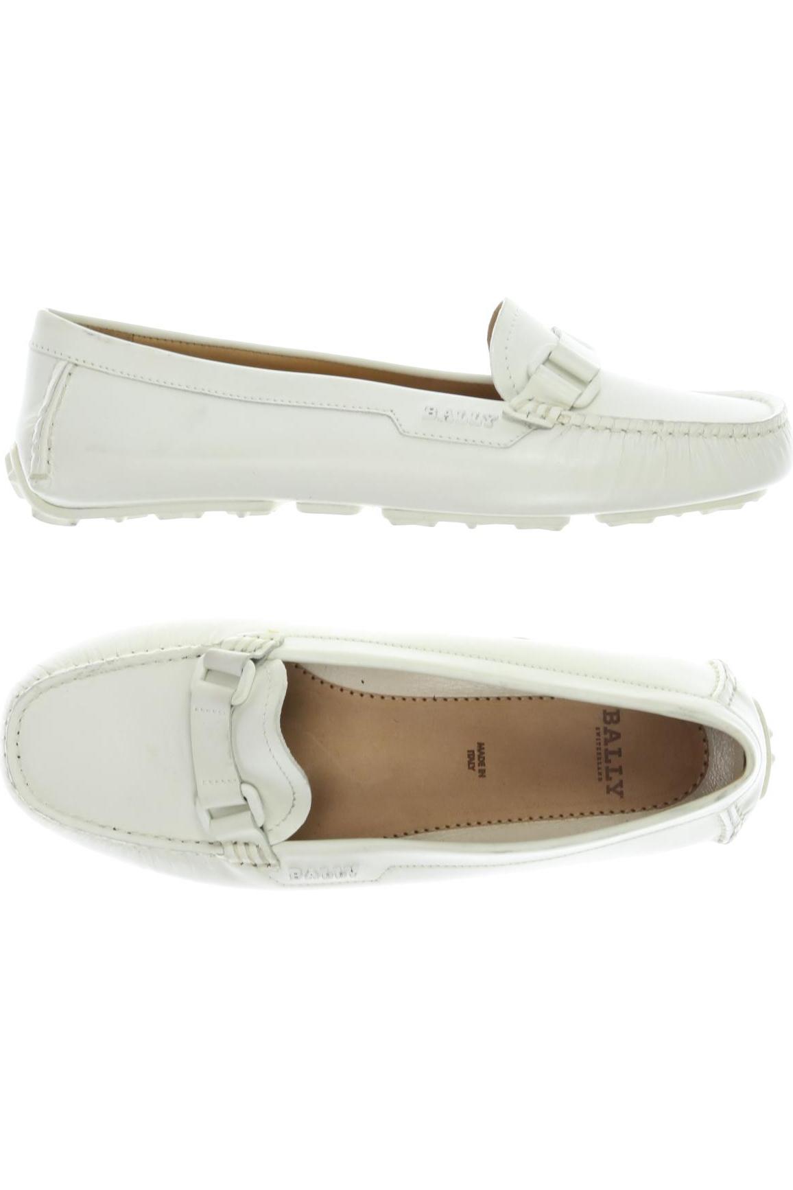 

Bally Damen Halbschuh, weiß, Gr. 6.5