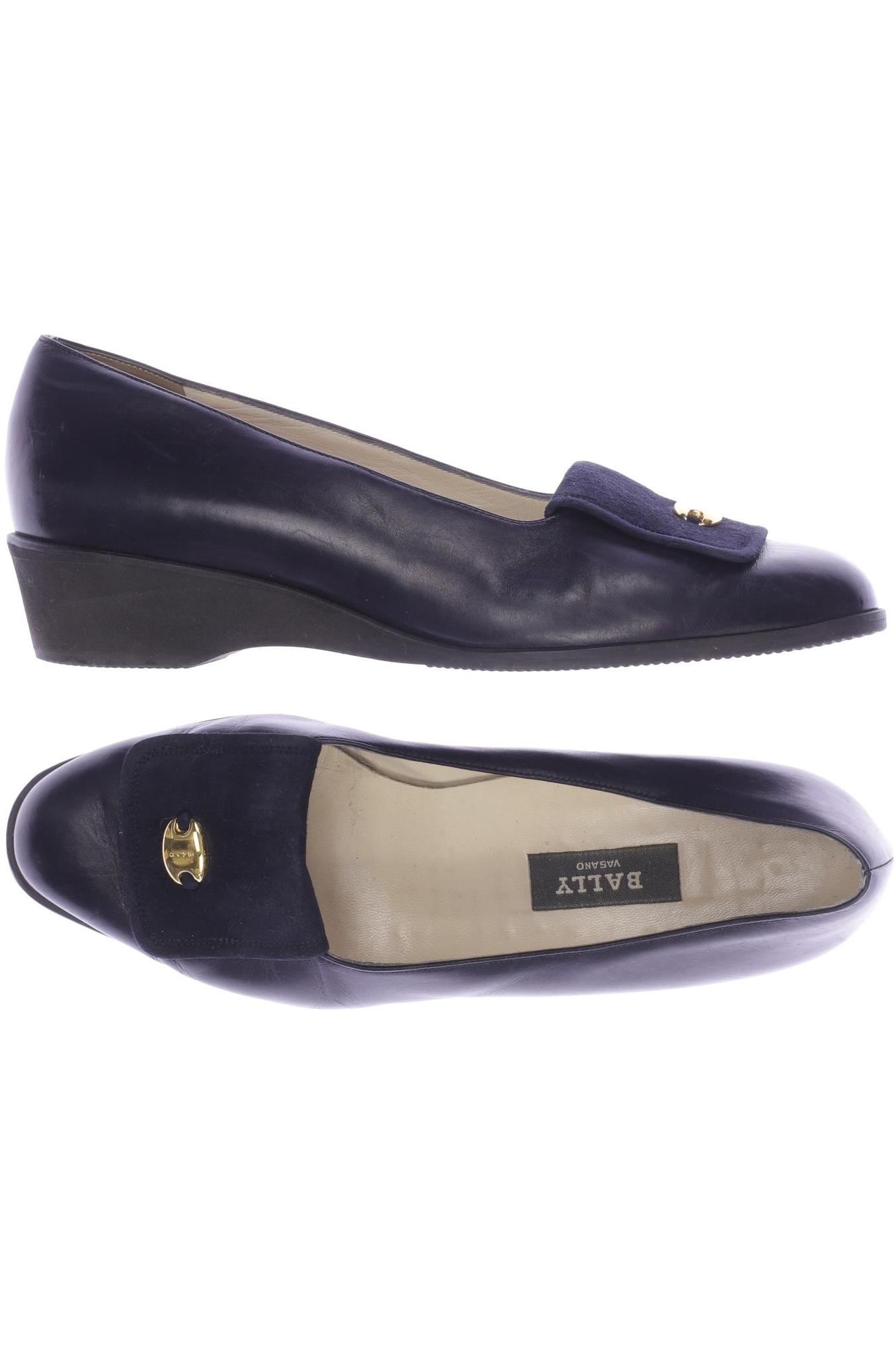

Bally Damen Halbschuh, marineblau, Gr. 6
