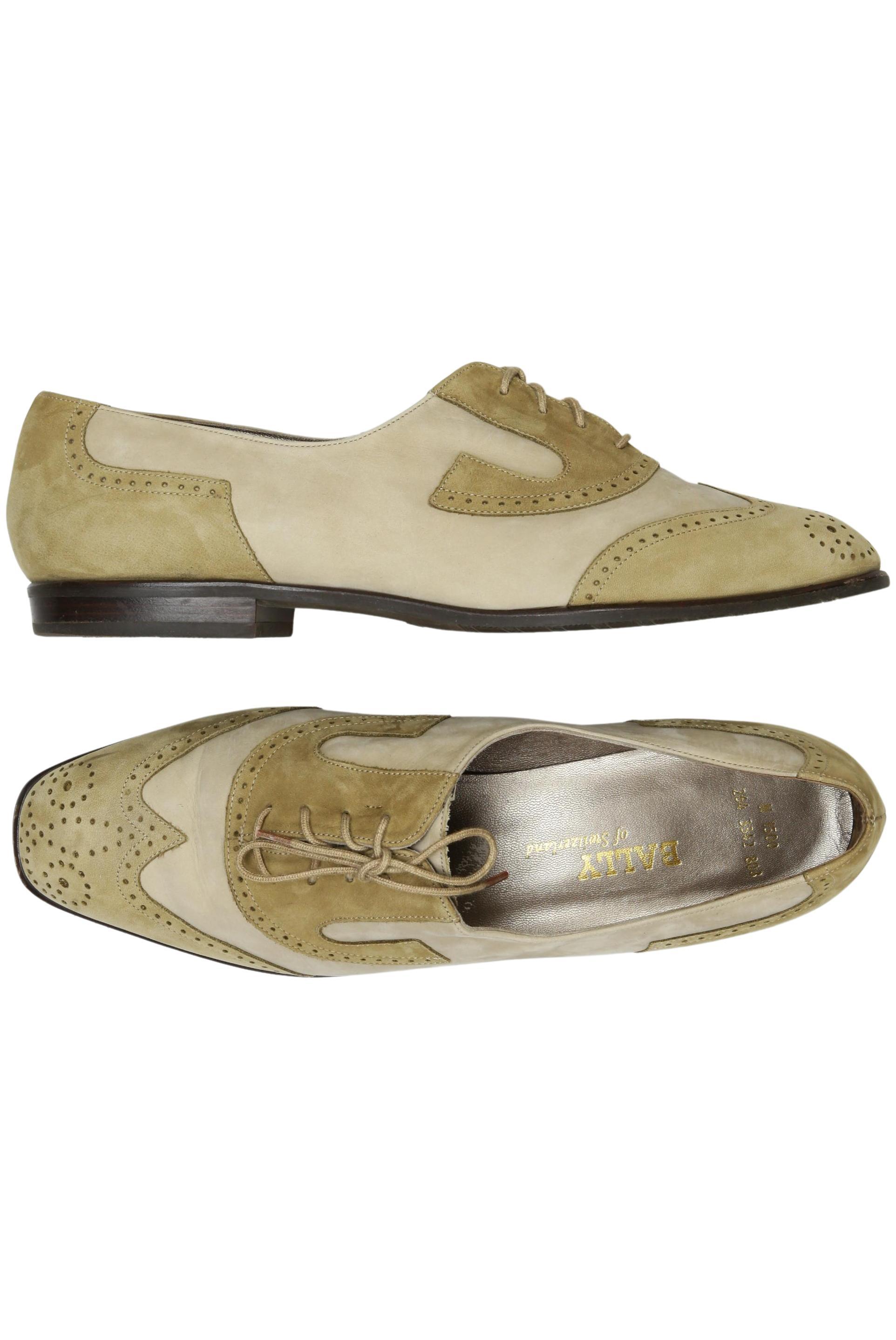 

Bally Damen Halbschuh, beige, Gr. 7