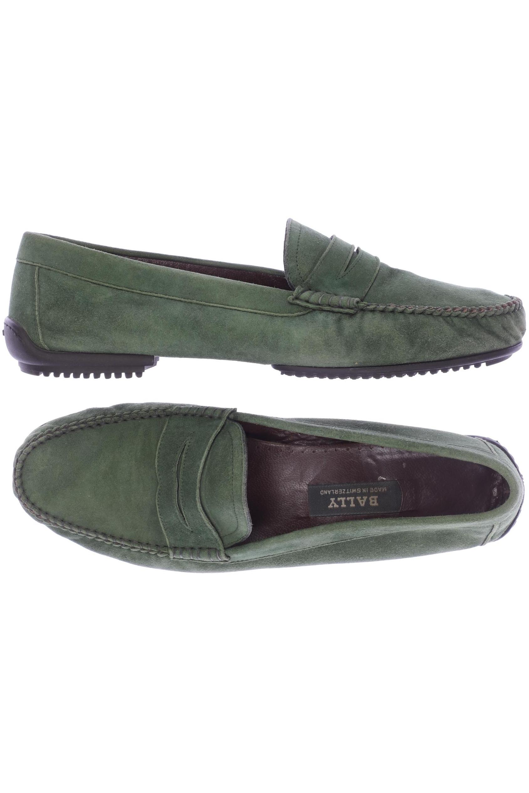 

Bally Damen Halbschuh, grün, Gr. 6