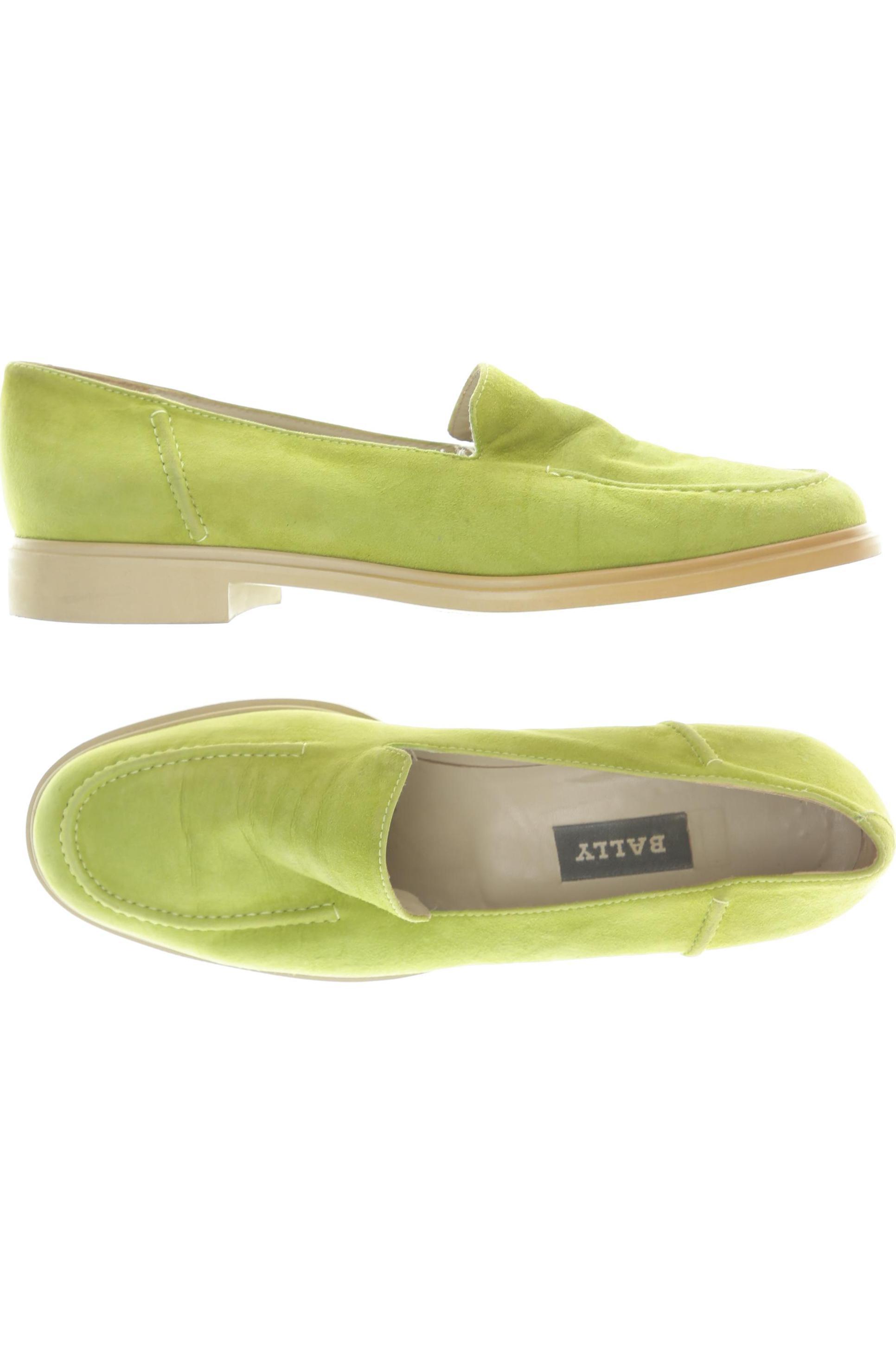 

Bally Damen Halbschuh, grün, Gr. 38