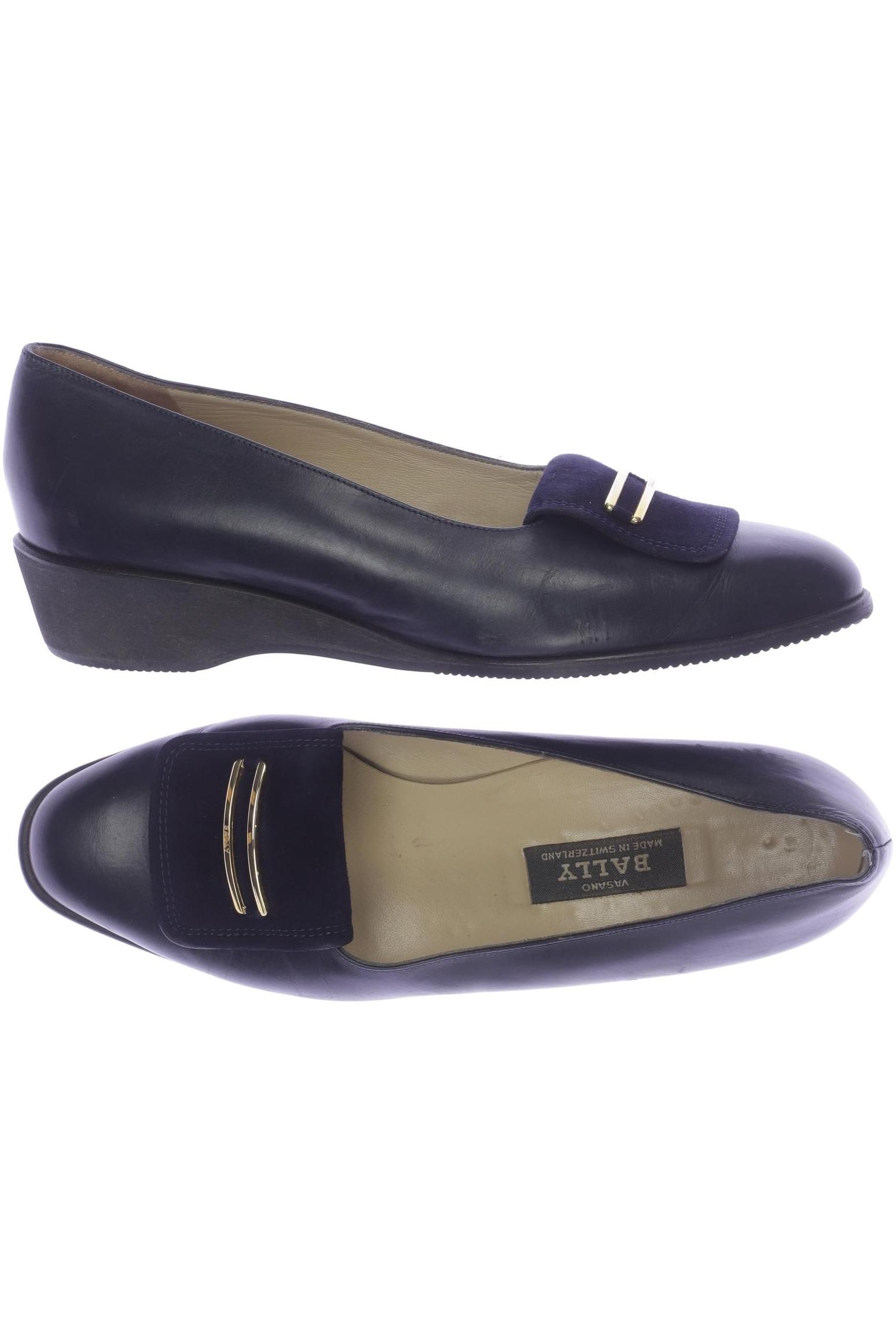 

Bally Damen Halbschuh, marineblau, Gr. 7.5
