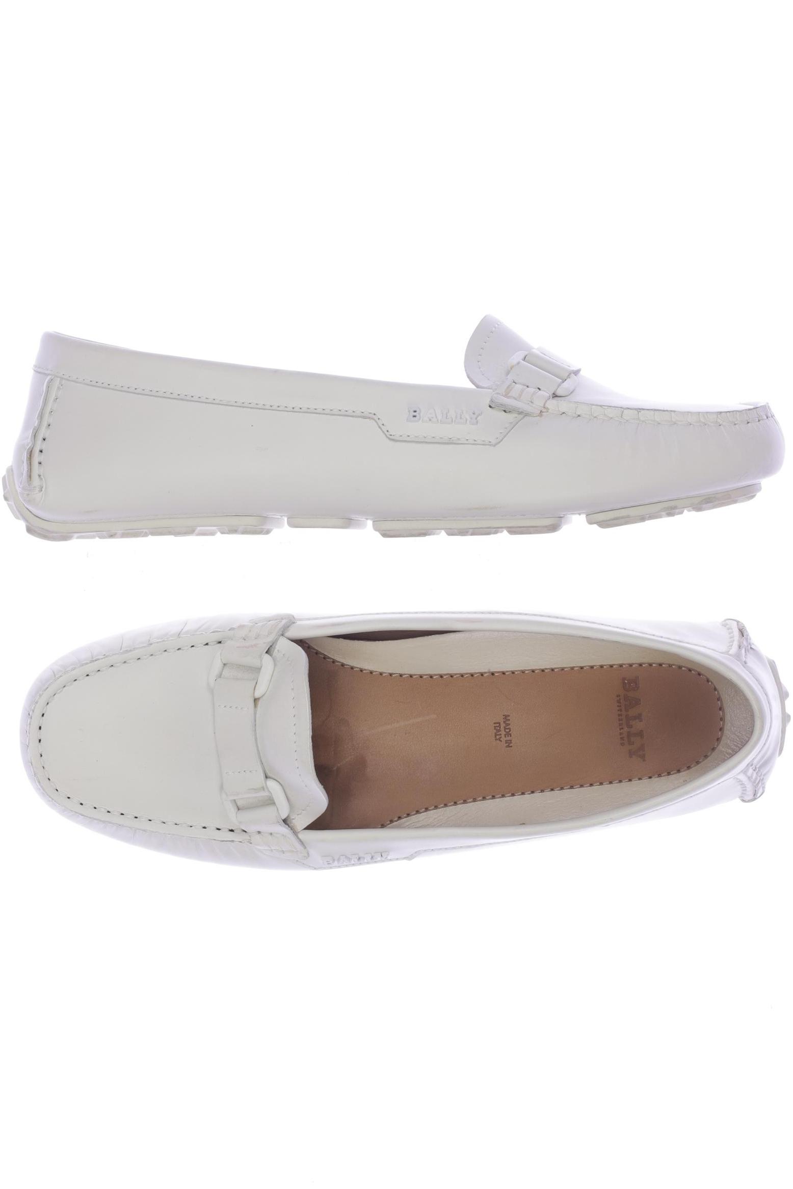 

Bally Damen Halbschuh, weiß, Gr. 37.5