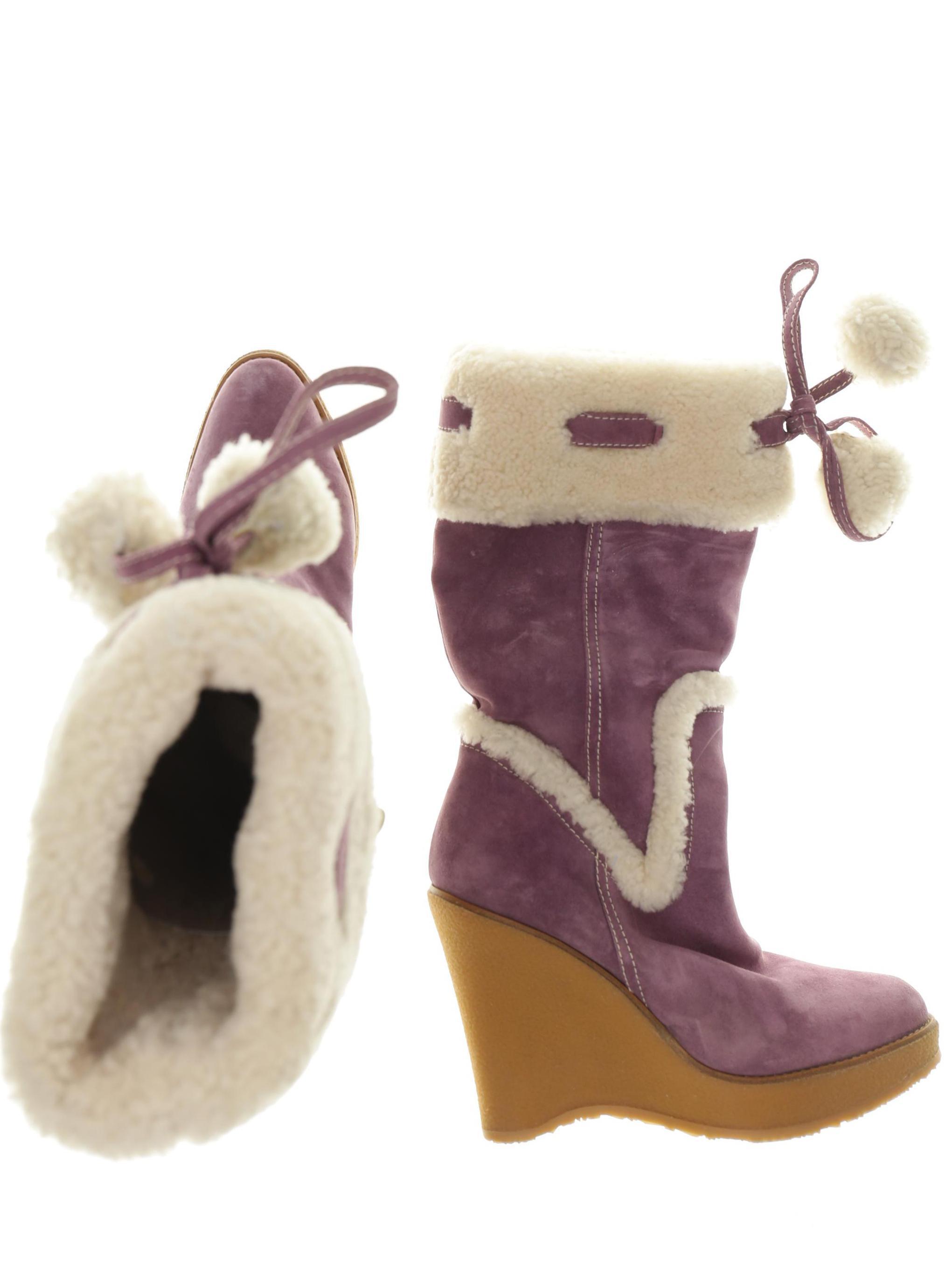 

Bally Damen Stiefel, lila, Gr. 39.5