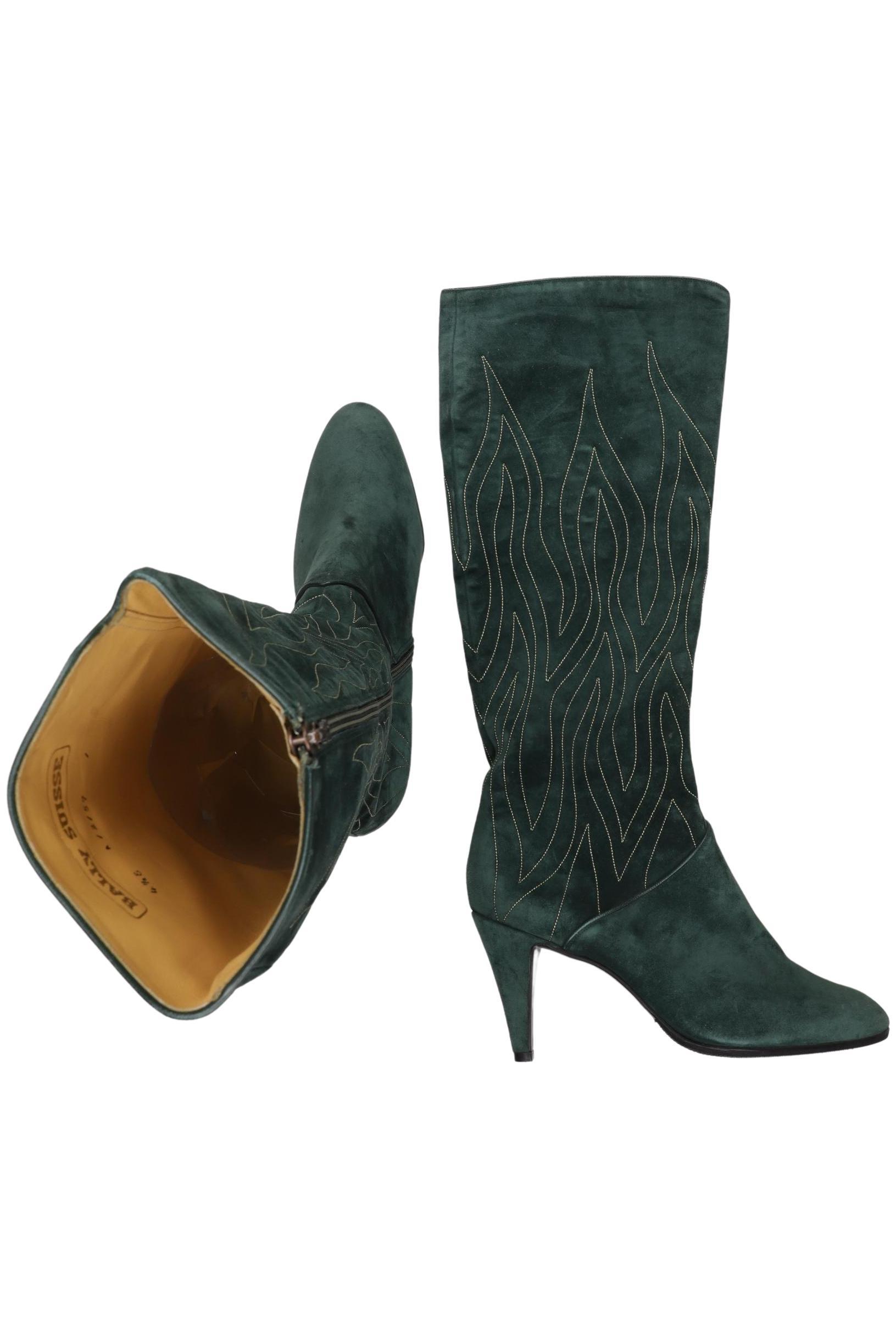 

Bally Damen Stiefel, grün, Gr. 4.5