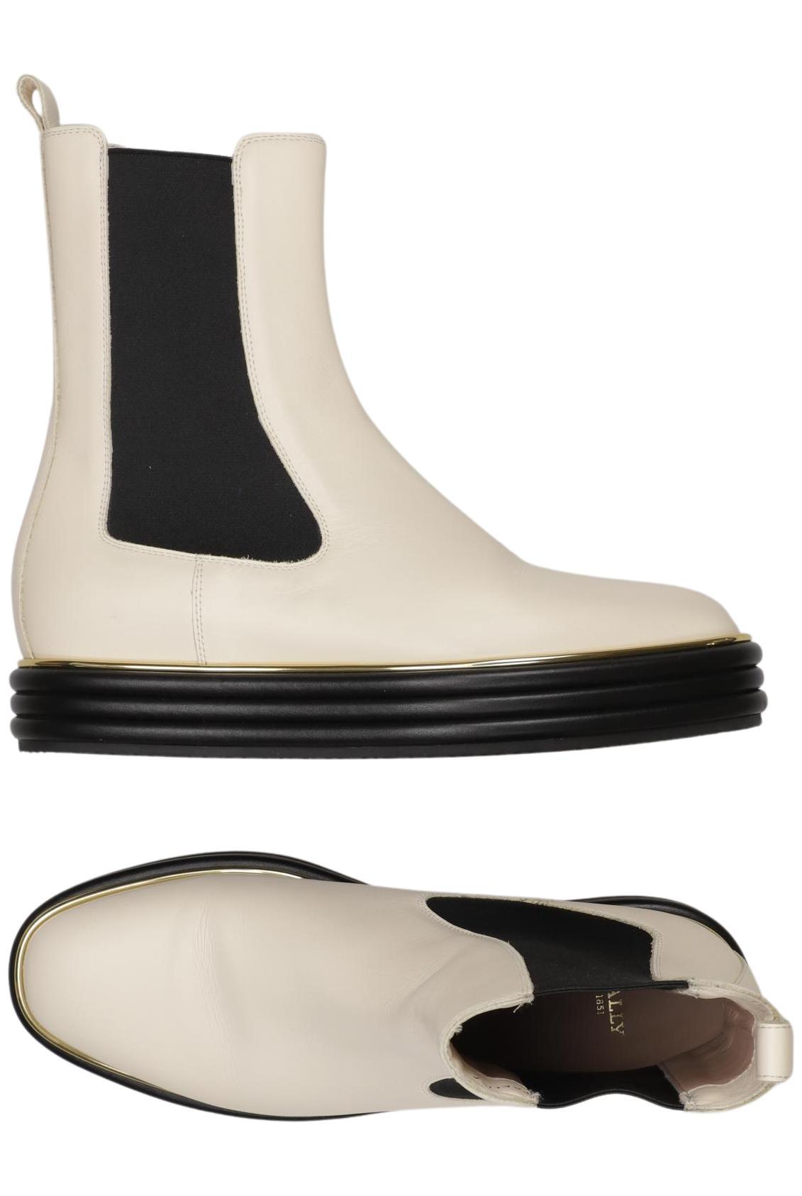 

Bally Damen Stiefelette, cremeweiß, Gr. 37