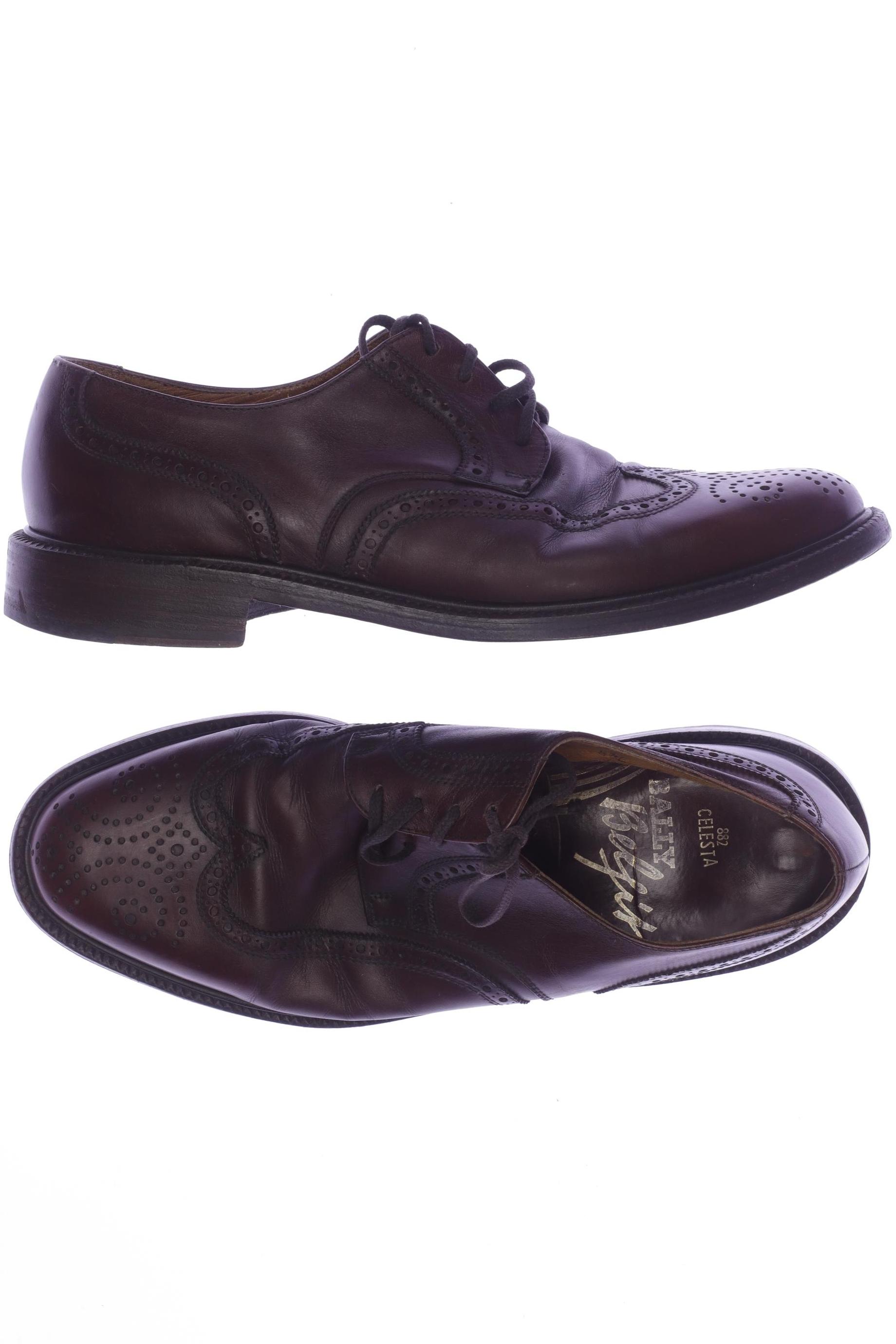 

Bally Herren Halbschuh, bordeaux, Gr. 8.5