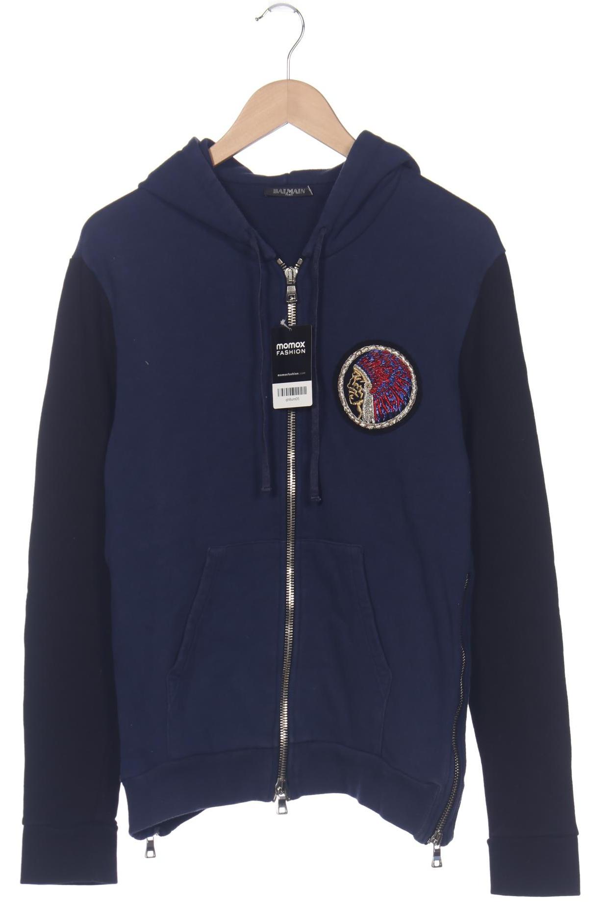 

Balmain Damen Kapuzenpullover, marineblau, Gr. 38