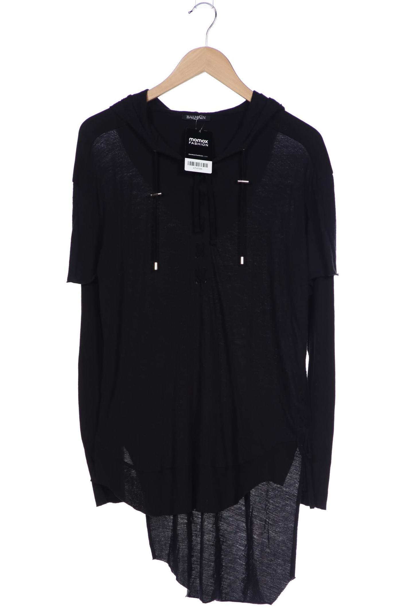 

Balmain Damen Langarmshirt, schwarz, Gr. 38