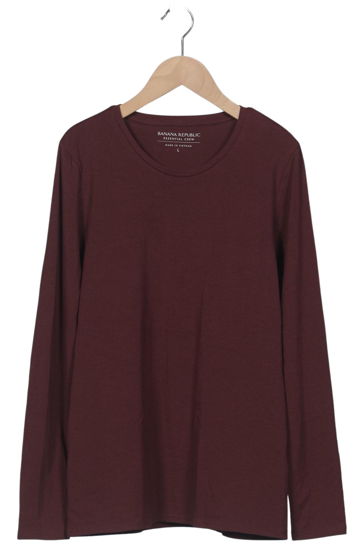 

Banana Republic Damen Langarmshirt, bordeaux, Gr. 42