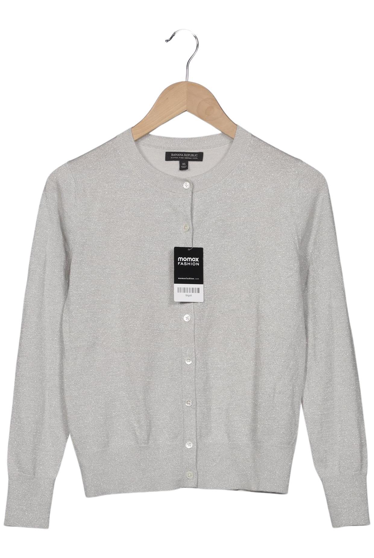 

Banana Republic Damen Strickjacke, silber, Gr. 34