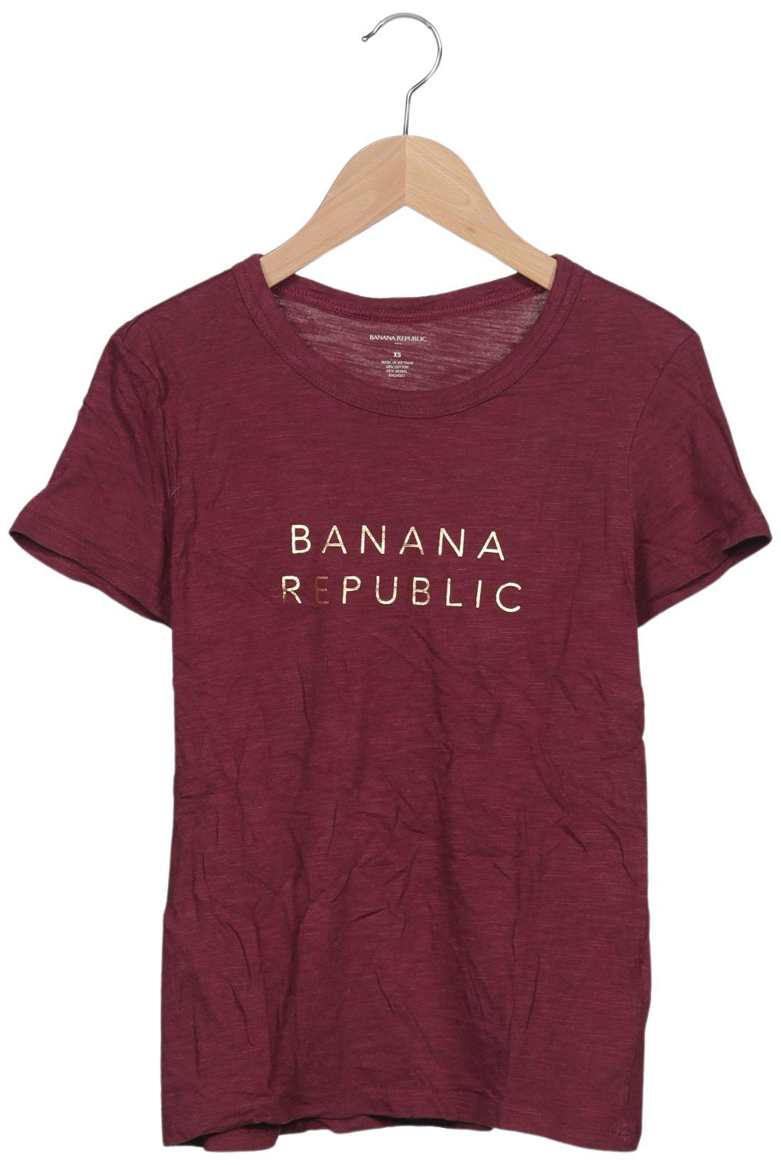 

Banana Republic Damen T-Shirt, bordeaux, Gr. 34