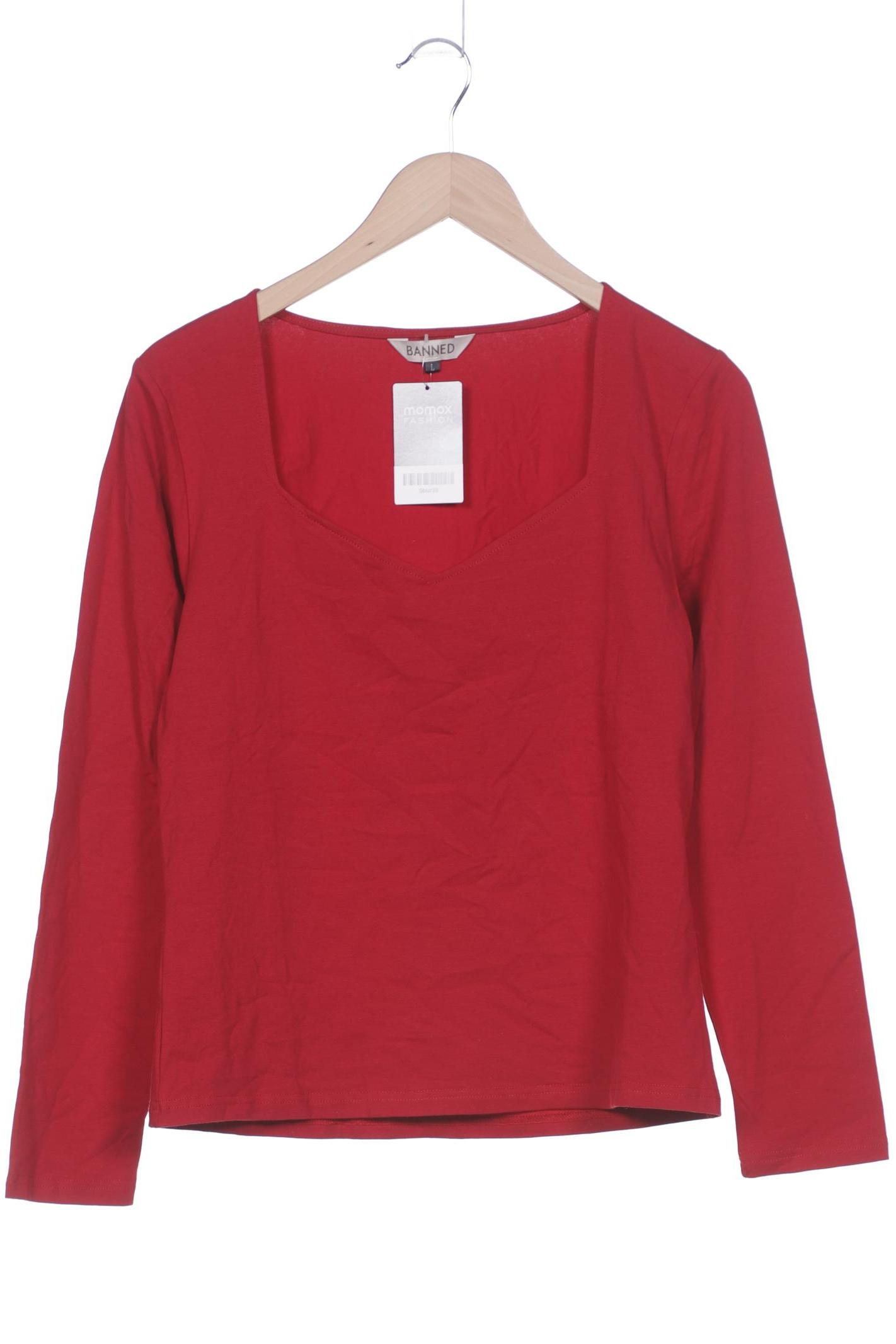 

Banned Damen Langarmshirt, rot, Gr. 42