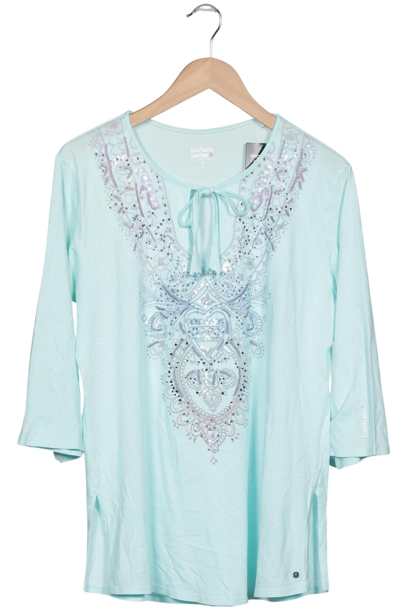 

Barbara Becker Damen Langarmshirt, hellblau, Gr. 46