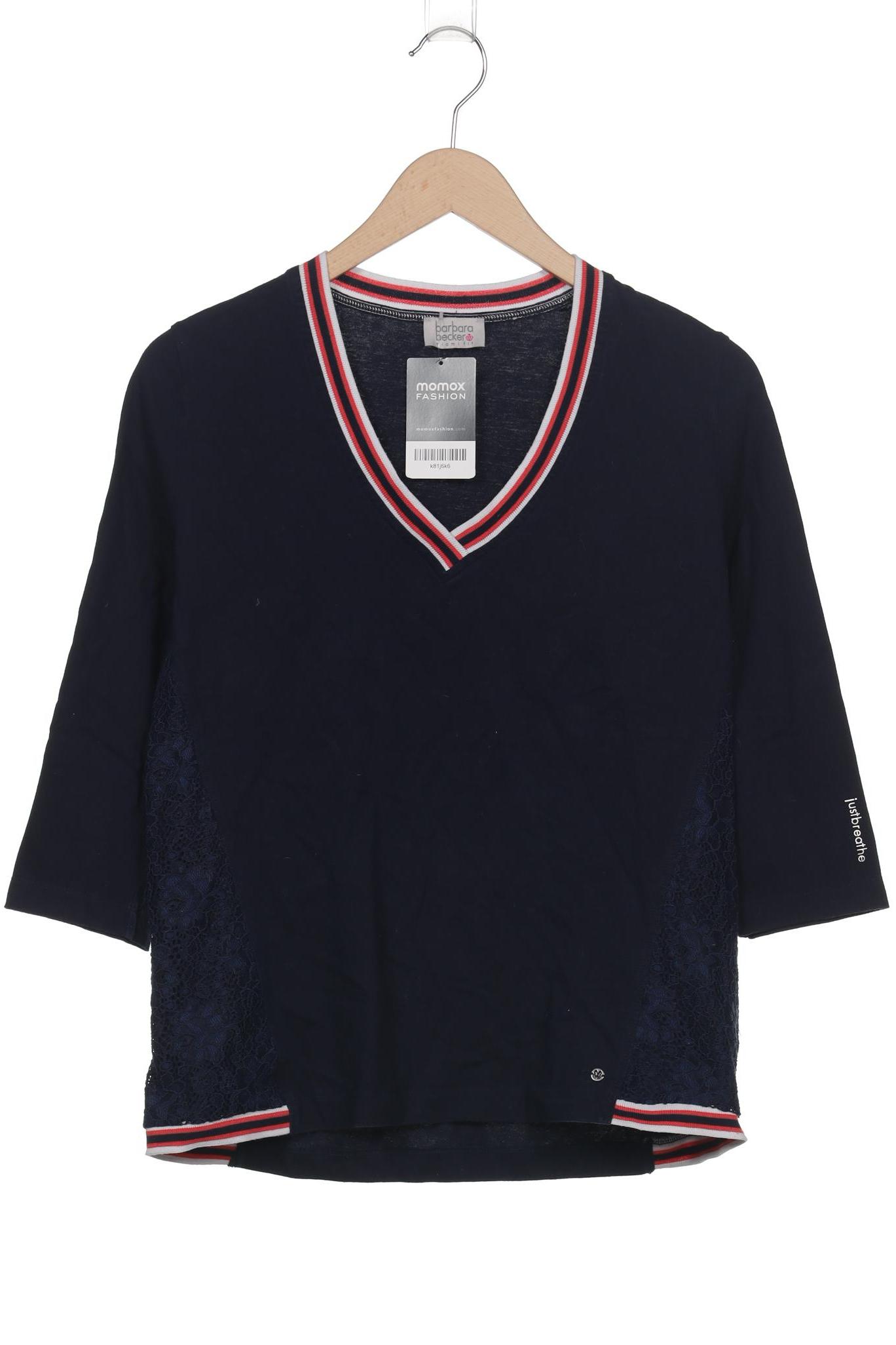

Barbara Becker Damen Langarmshirt, marineblau, Gr. 40