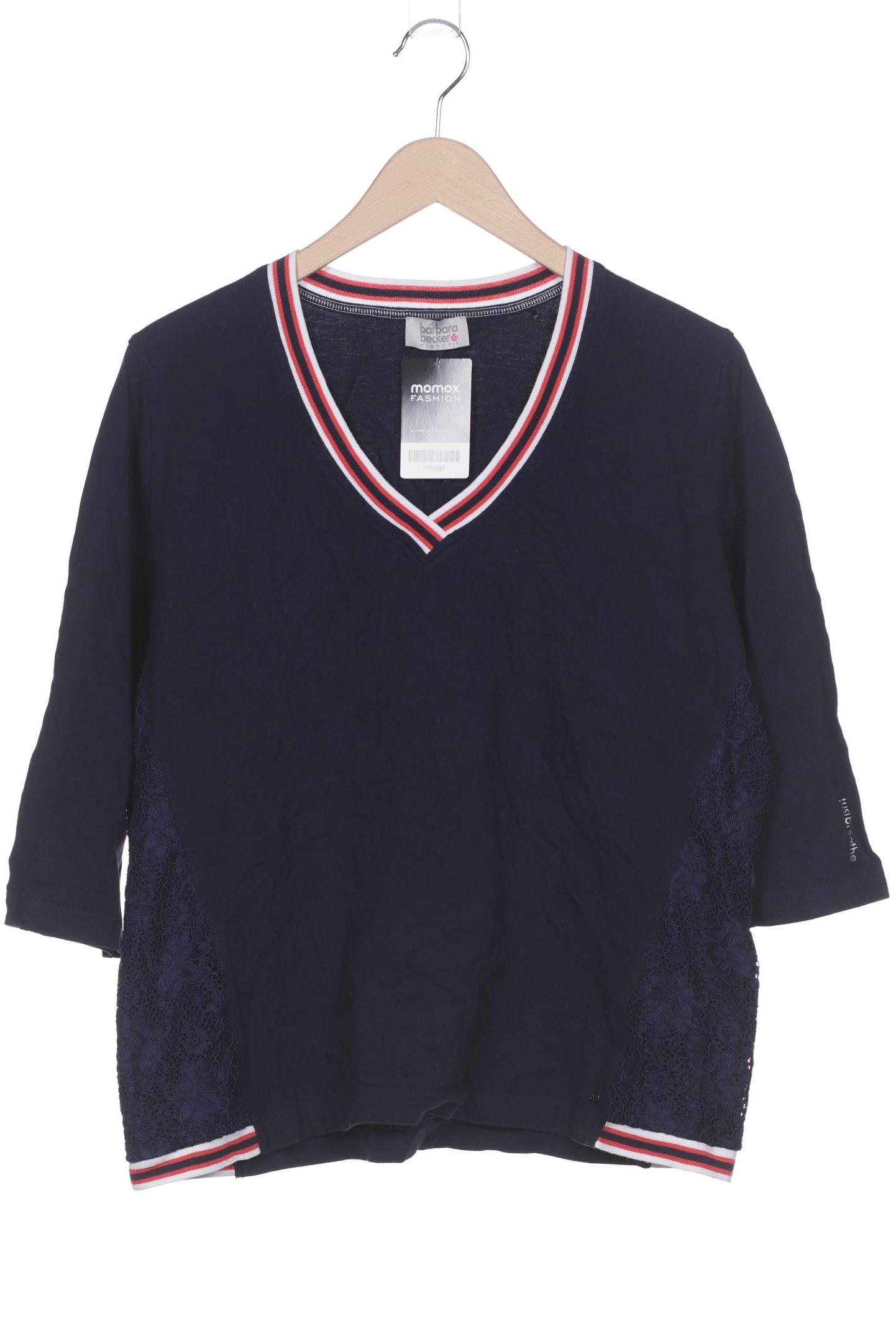 

Barbara Becker Damen Langarmshirt, marineblau, Gr. 44