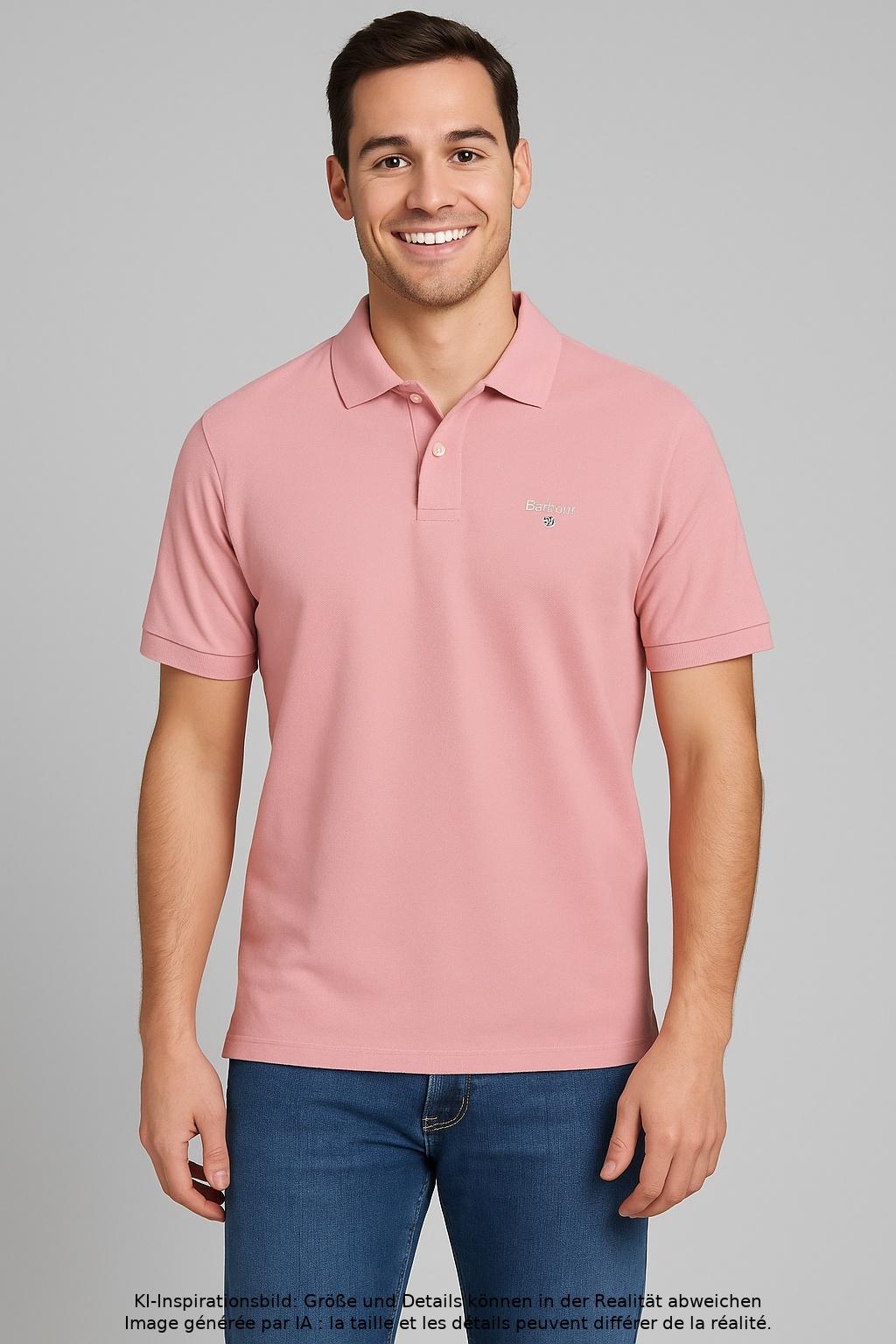 

Barbour Herren Poloshirt, pink, Gr. 52