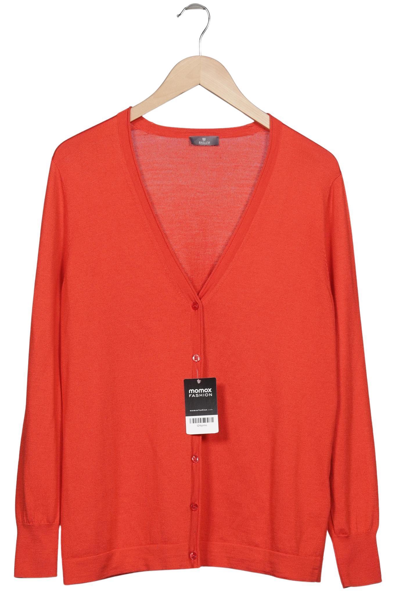 Thumbnail - Basler Damen Strickjacke, orange, Gr. 44