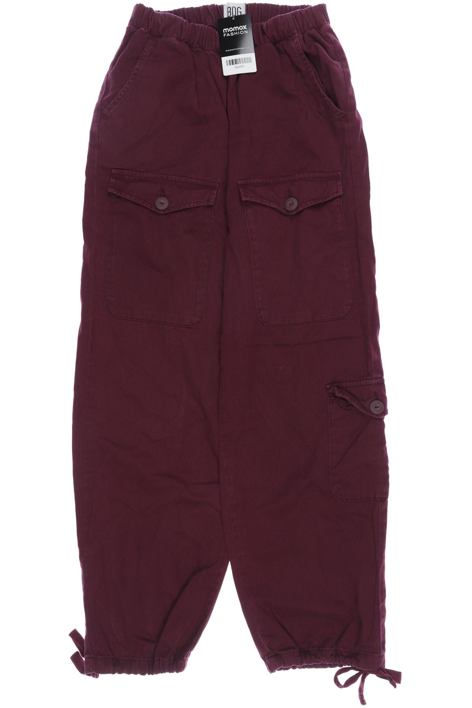 

BDG Urban Outfitters Damen Stoffhose, bordeaux, Gr. 0