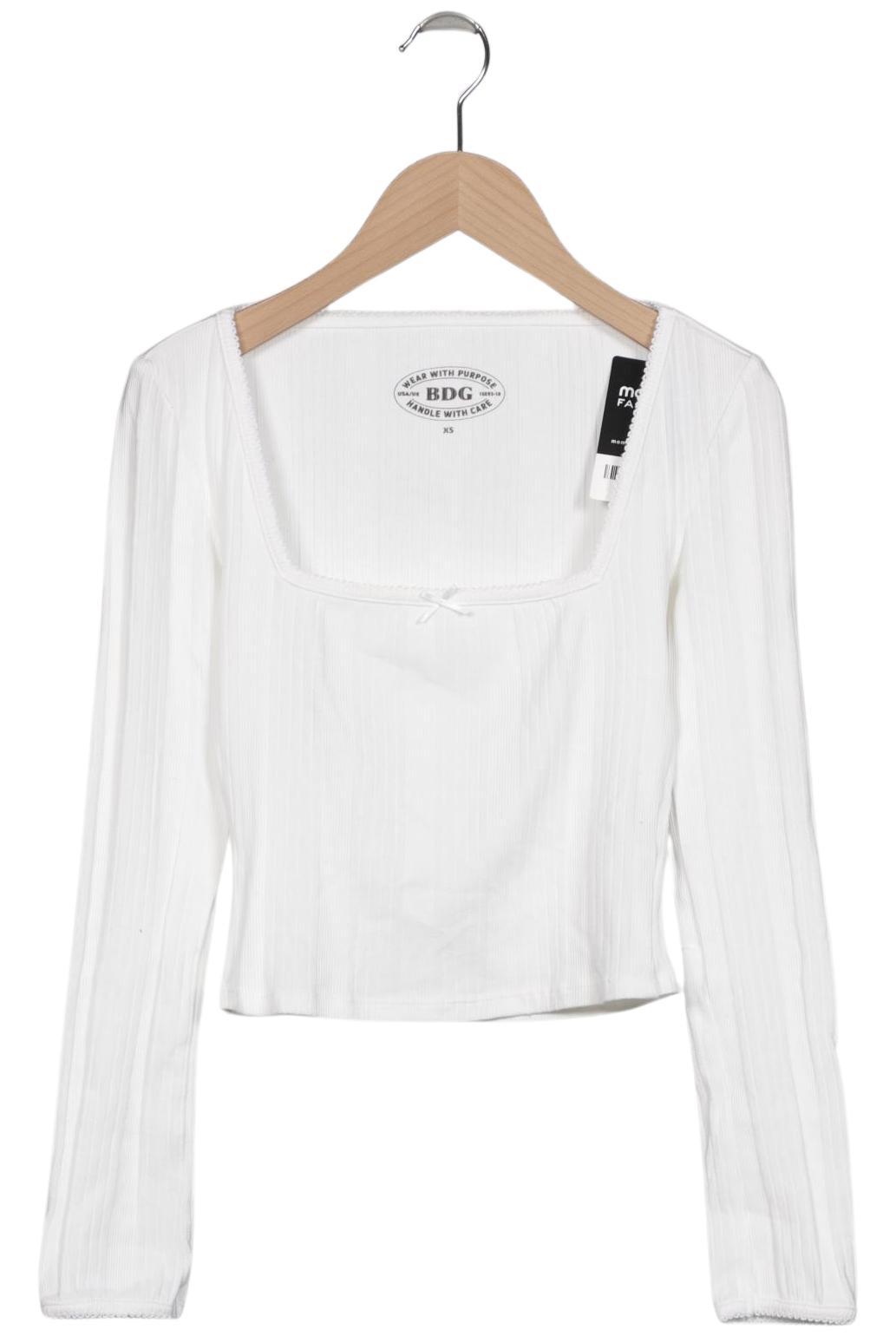 

BDG Urban Outfitters Damen Langarmshirt, weiß, Gr. 34