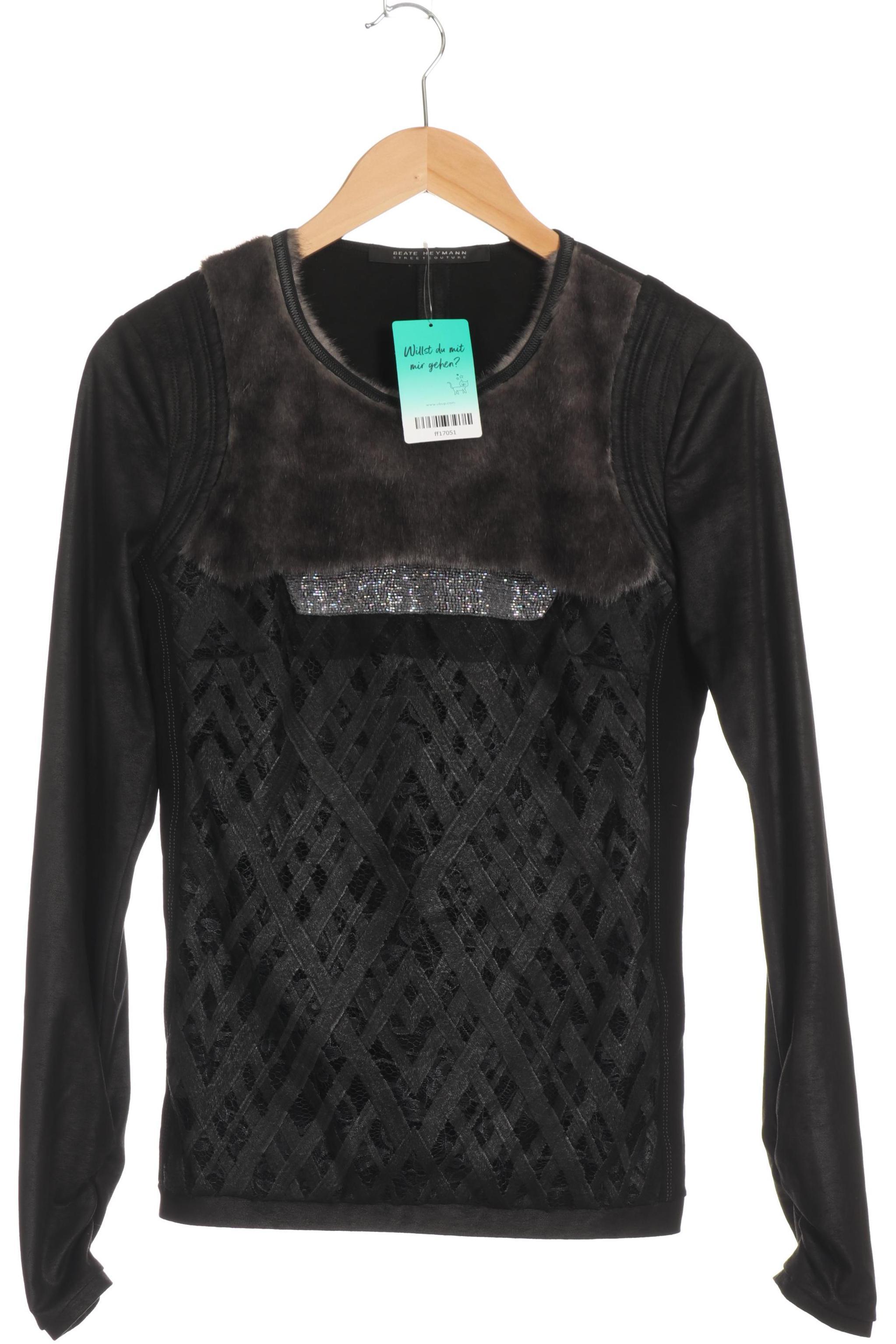 

Beate Heymann Damen Langarmshirt, schwarz, Gr. 36