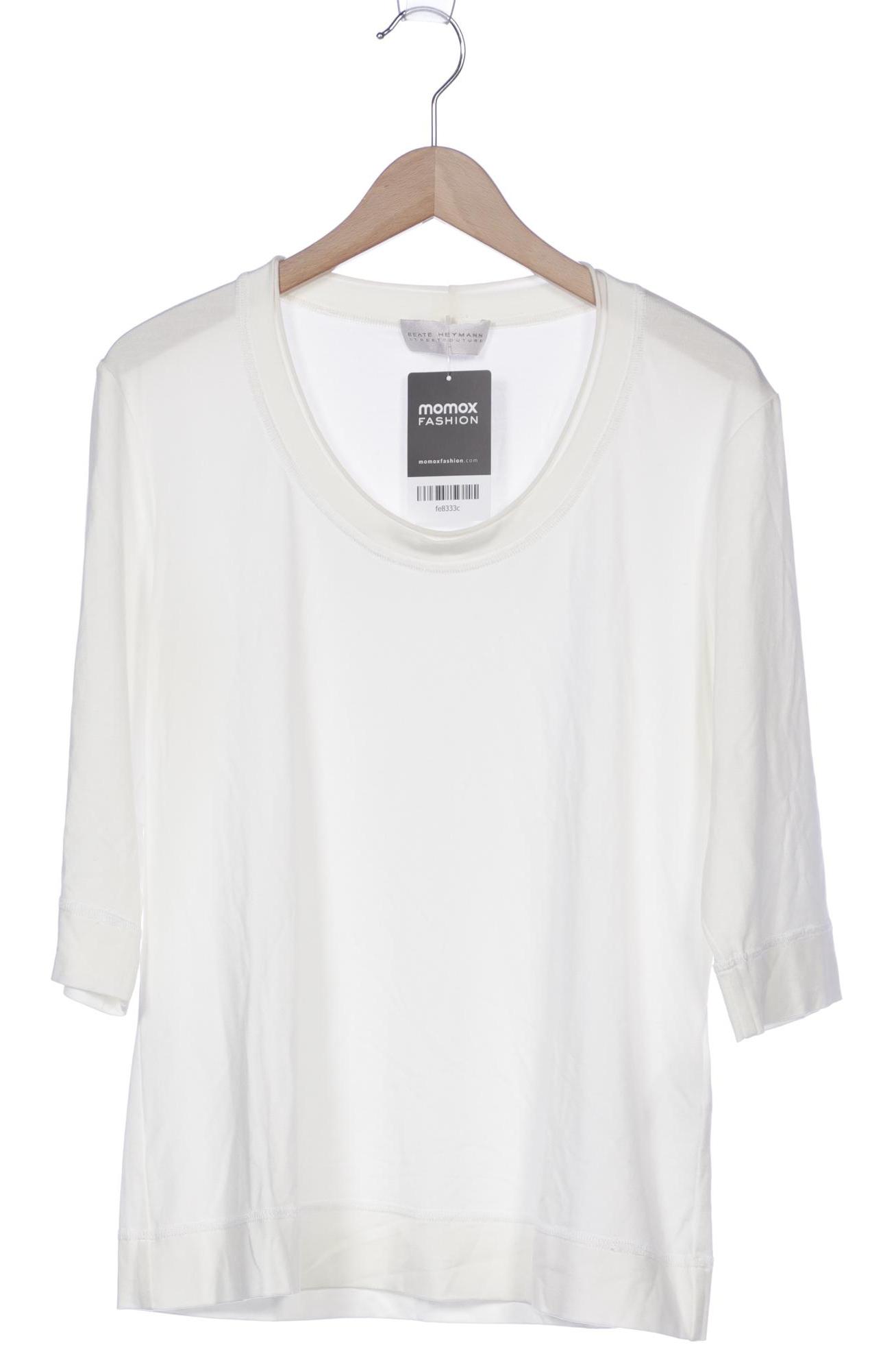 

Beate Heymann Damen Langarmshirt, weiß, Gr. 38