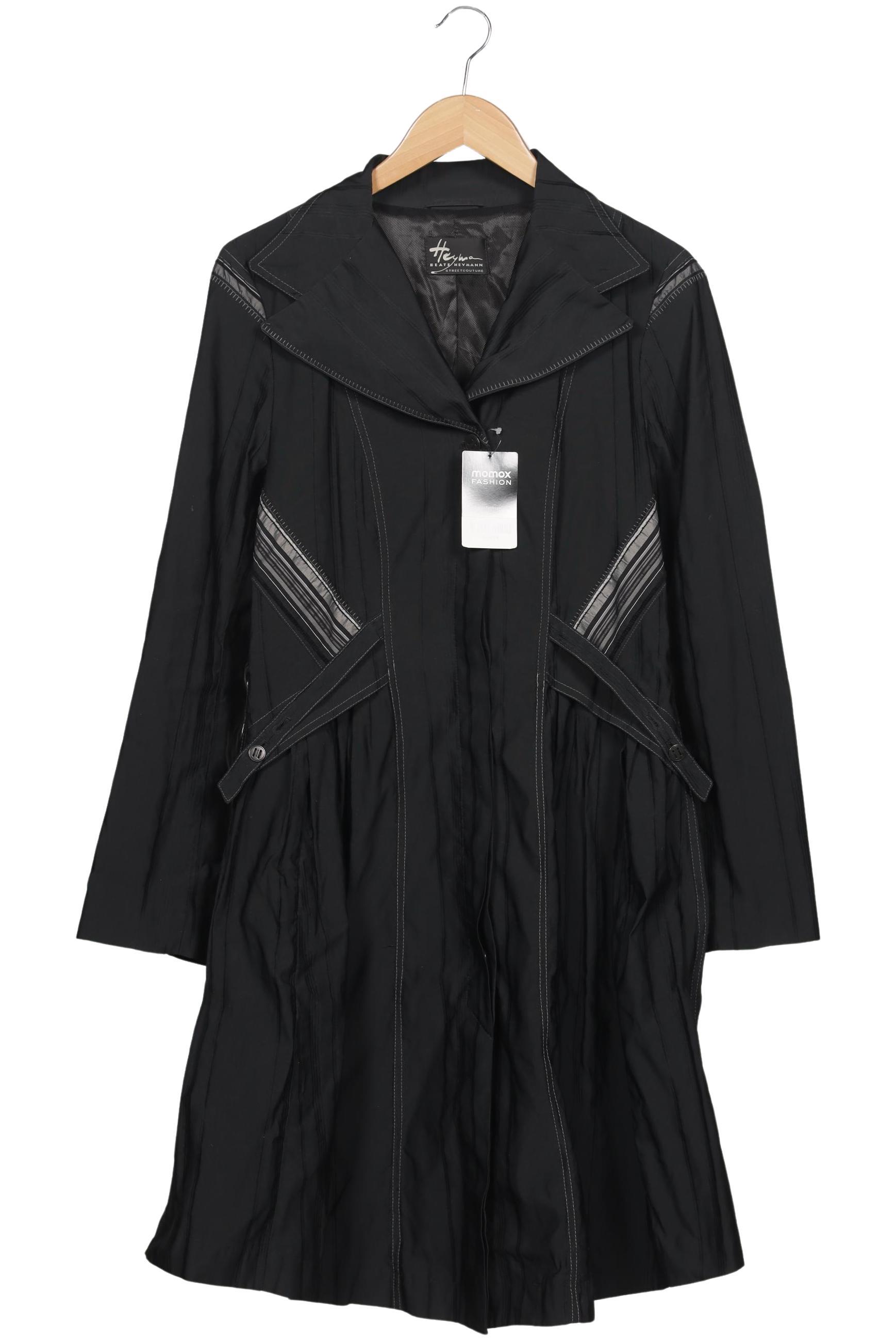 

Beate Heymann Damen Mantel, schwarz, Gr. 36