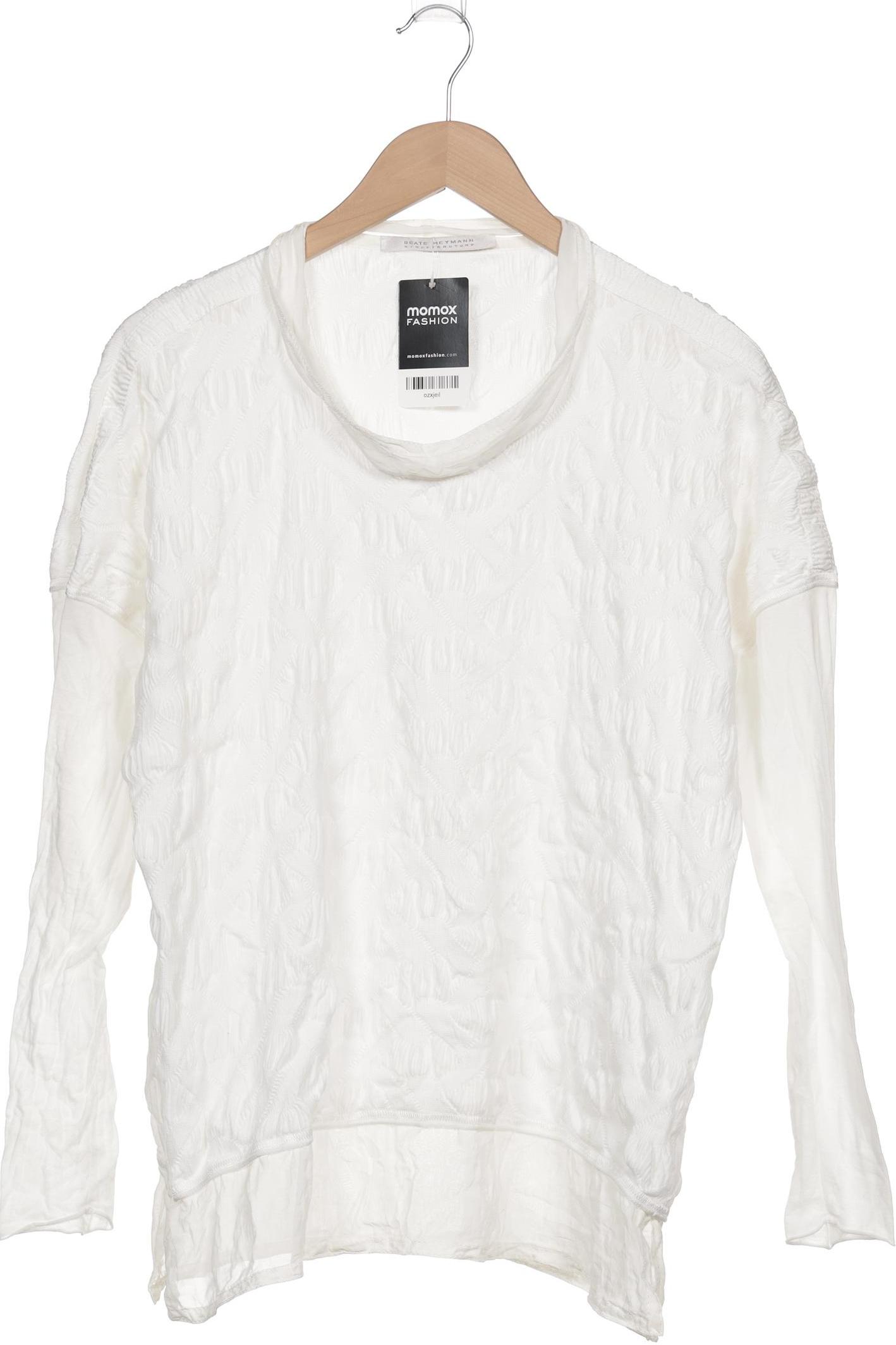 

Beate Heymann Damen Langarmshirt, weiß, Gr. 42