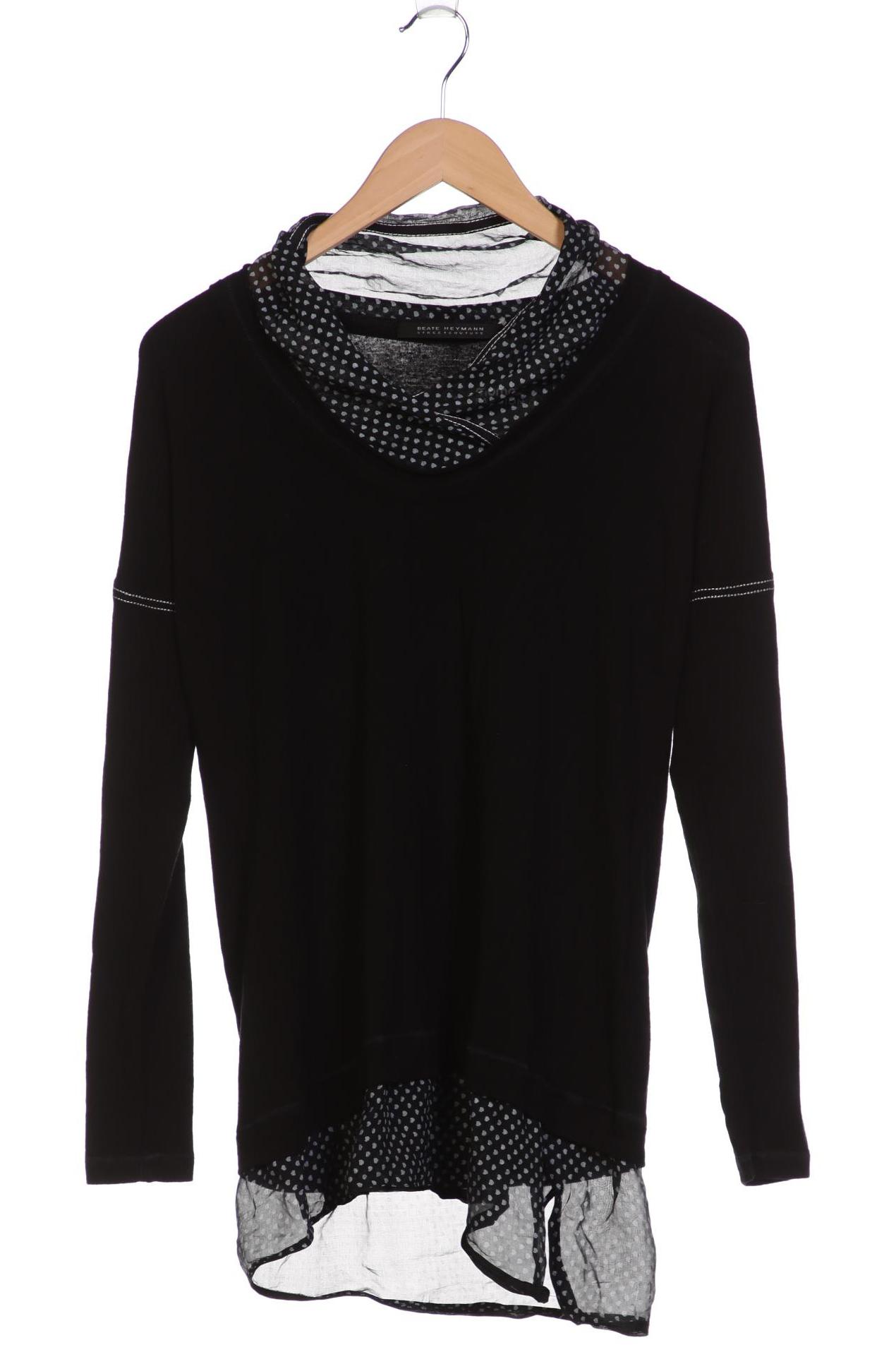 

Beate Heymann Damen Langarmshirt, schwarz, Gr. 36