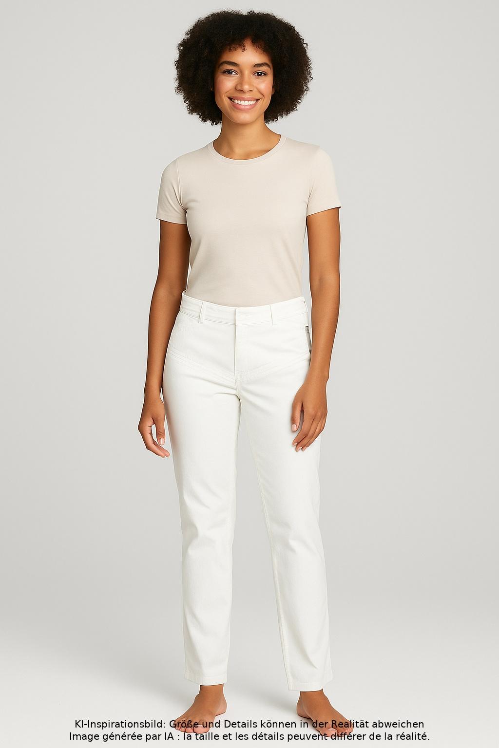 

Beate Heymann Damen Stoffhose, weiß, Gr. 36