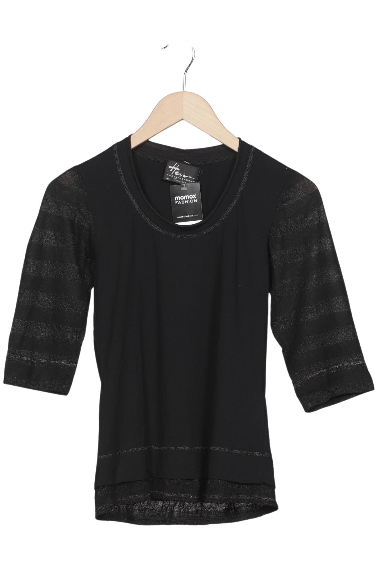 

Beate Heymann Damen Langarmshirt, schwarz, Gr. 36