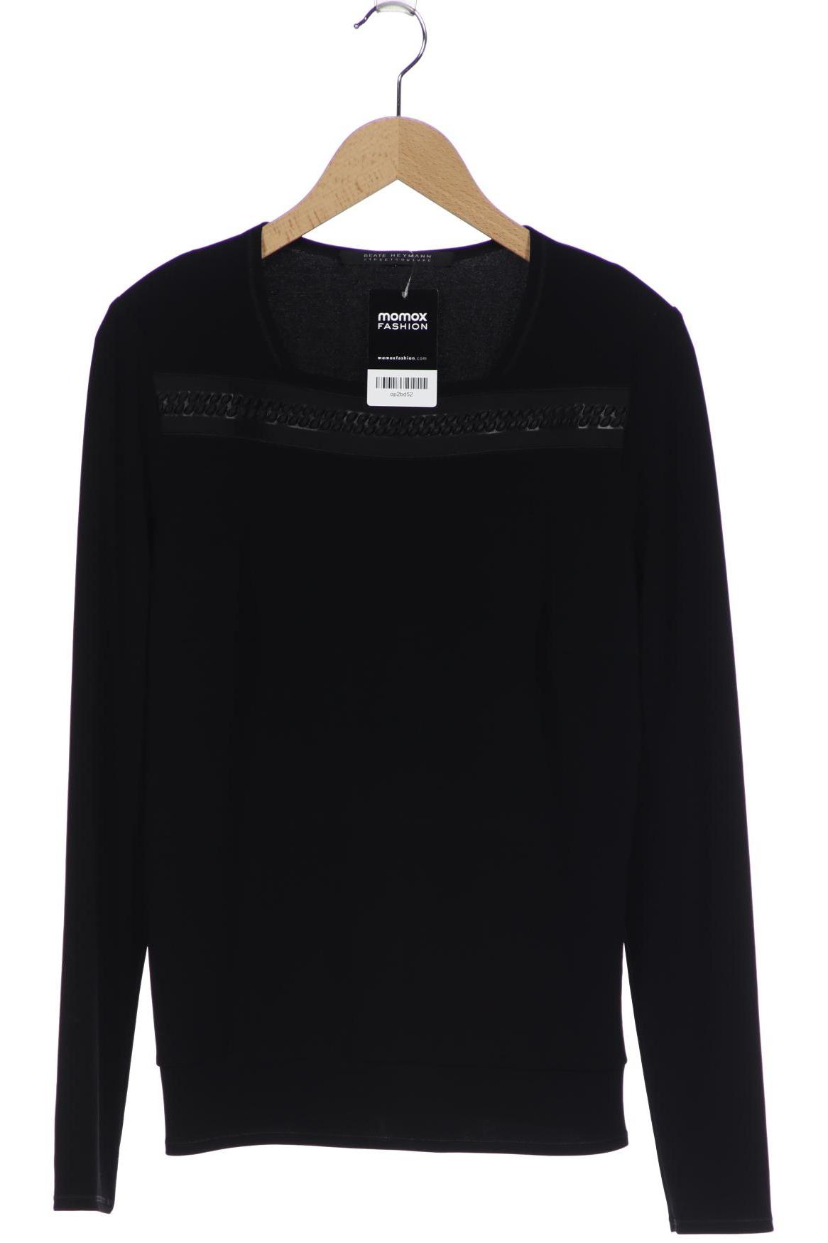 

Beate Heymann Damen Langarmshirt, schwarz, Gr. 38