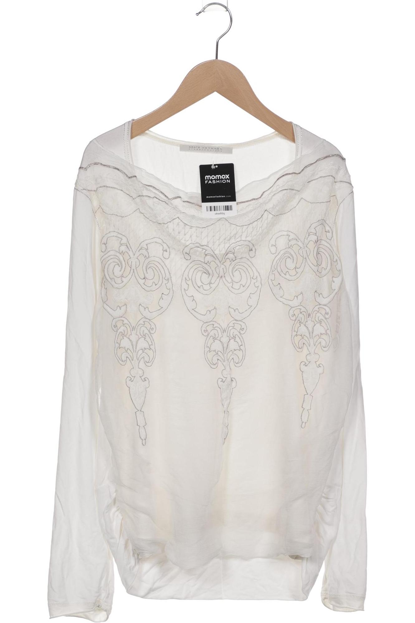 

Beate Heymann Damen Langarmshirt, weiß, Gr. 42