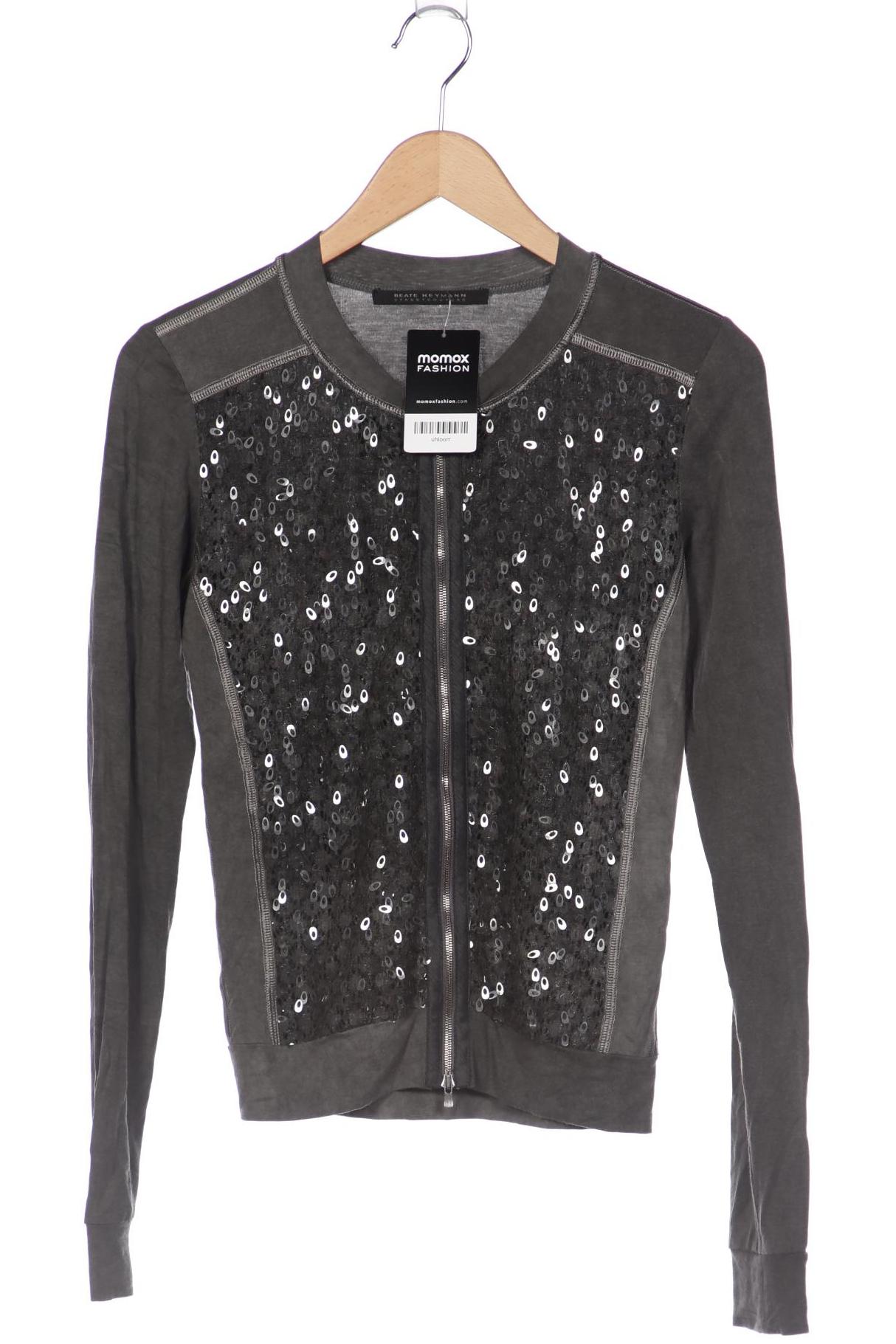 

Beate Heymann Damen Strickjacke, grau, Gr. 34