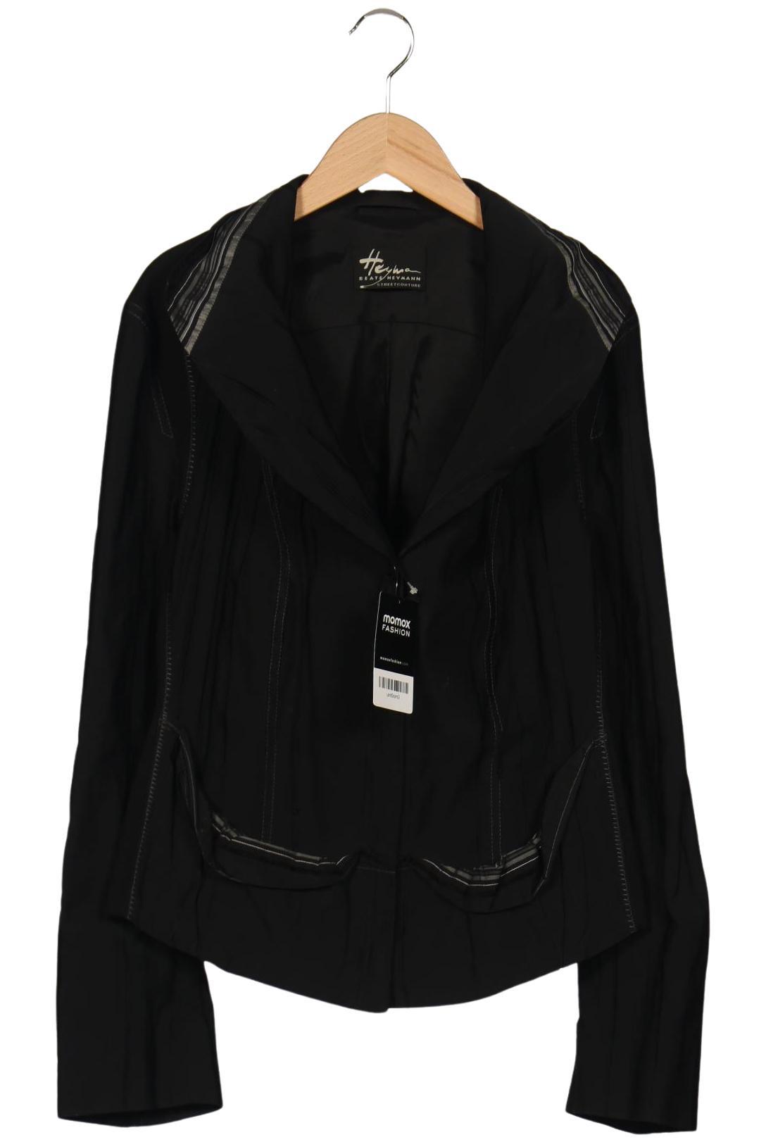 

Beate Heymann Damen Jacke, schwarz, Gr. 38
