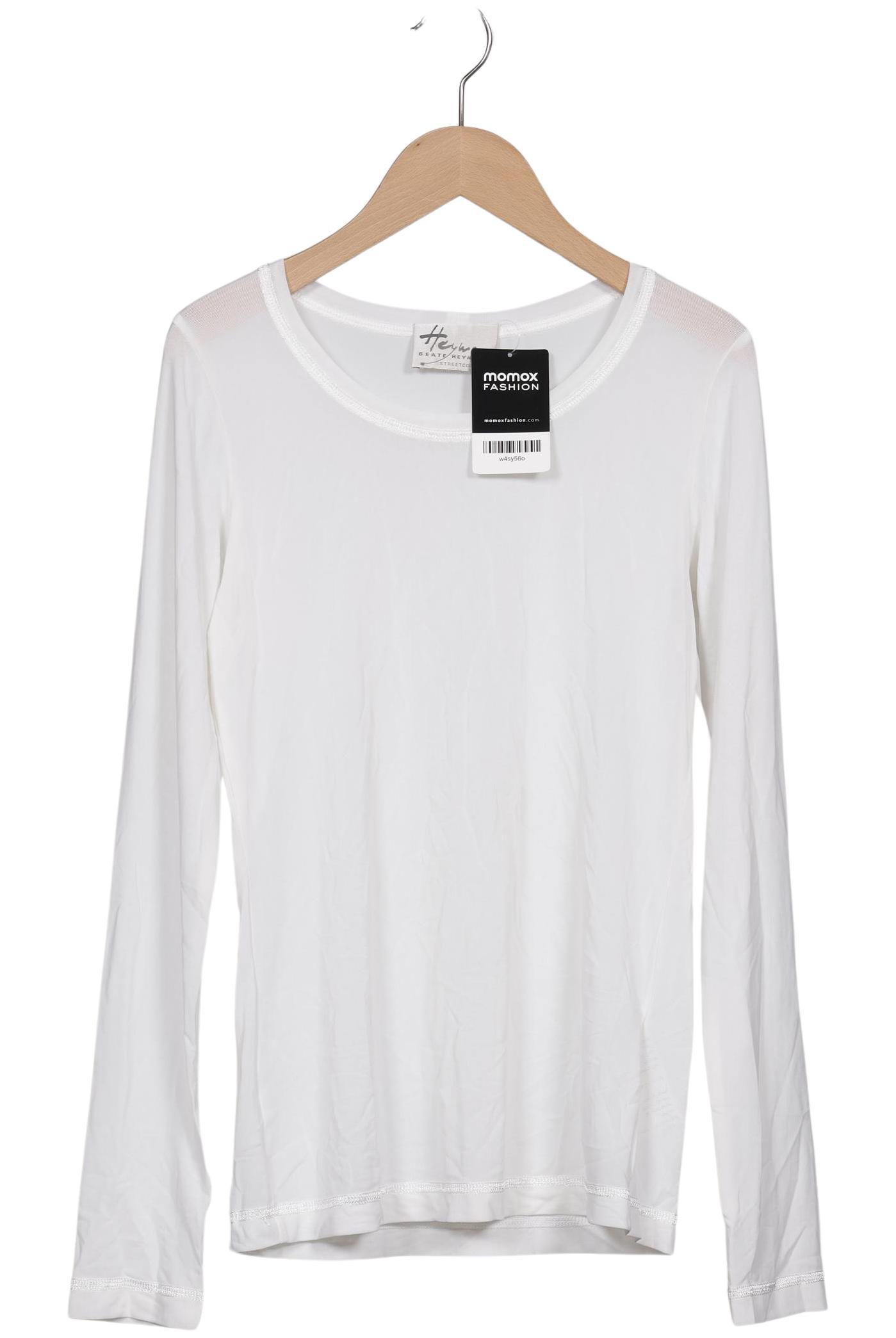 

Beate Heymann Damen Langarmshirt, weiß, Gr. 38