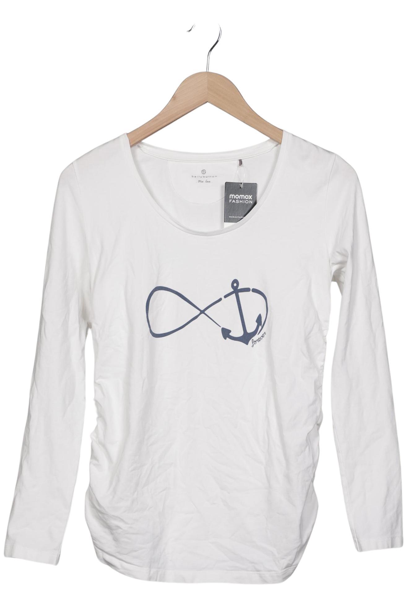 

bellybutton Damen Langarmshirt, weiß, Gr. 44